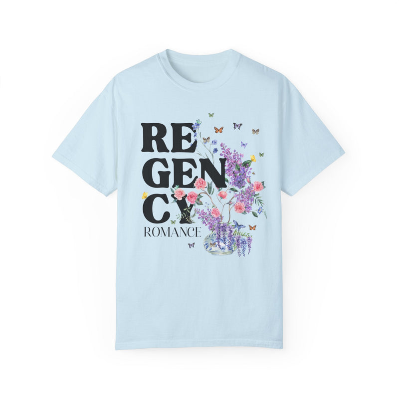 Regency Romance Tee Shirt for Bookworm Who Loves Flowers: Whimsigoth Shirt, Romance Writer, Floral Cottagecore Bookish Tee, Boho Butterflies - Opal and June