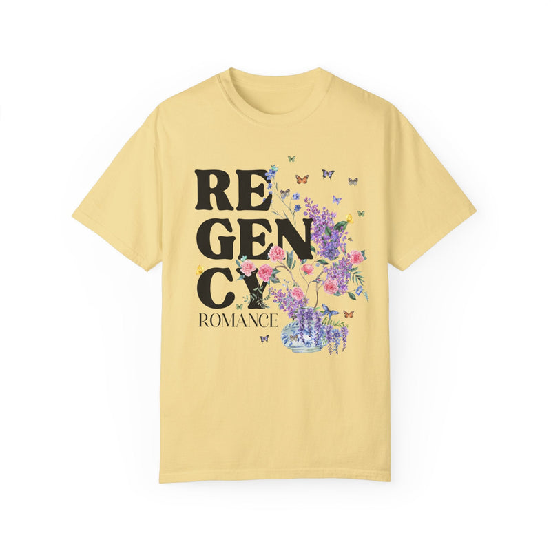 Regency Romance Tee Shirt for Bookworm Who Loves Flowers: Whimsigoth Shirt, Romance Writer, Floral Cottagecore Bookish Tee, Boho Butterflies - Opal and June