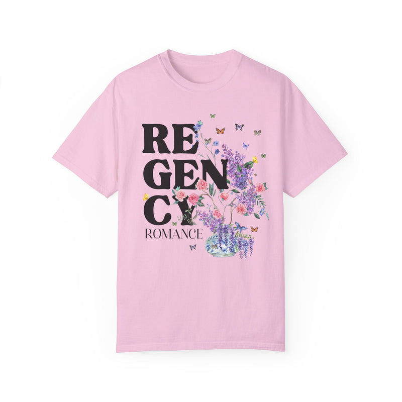 Regency Romance Tee Shirt for Bookworm Who Loves Flowers: Whimsigoth Shirt, Romance Writer, Floral Cottagecore Bookish Tee, Boho Butterflies - Opal and June