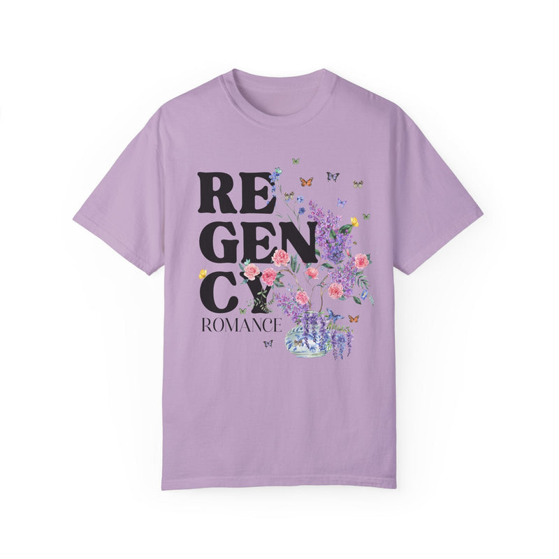 Regency Romance Tee Shirt for Bookworm Who Loves Flowers: Whimsigoth Shirt, Romance Writer, Floral Cottagecore Bookish Tee, Boho Butterflies - Opal and June