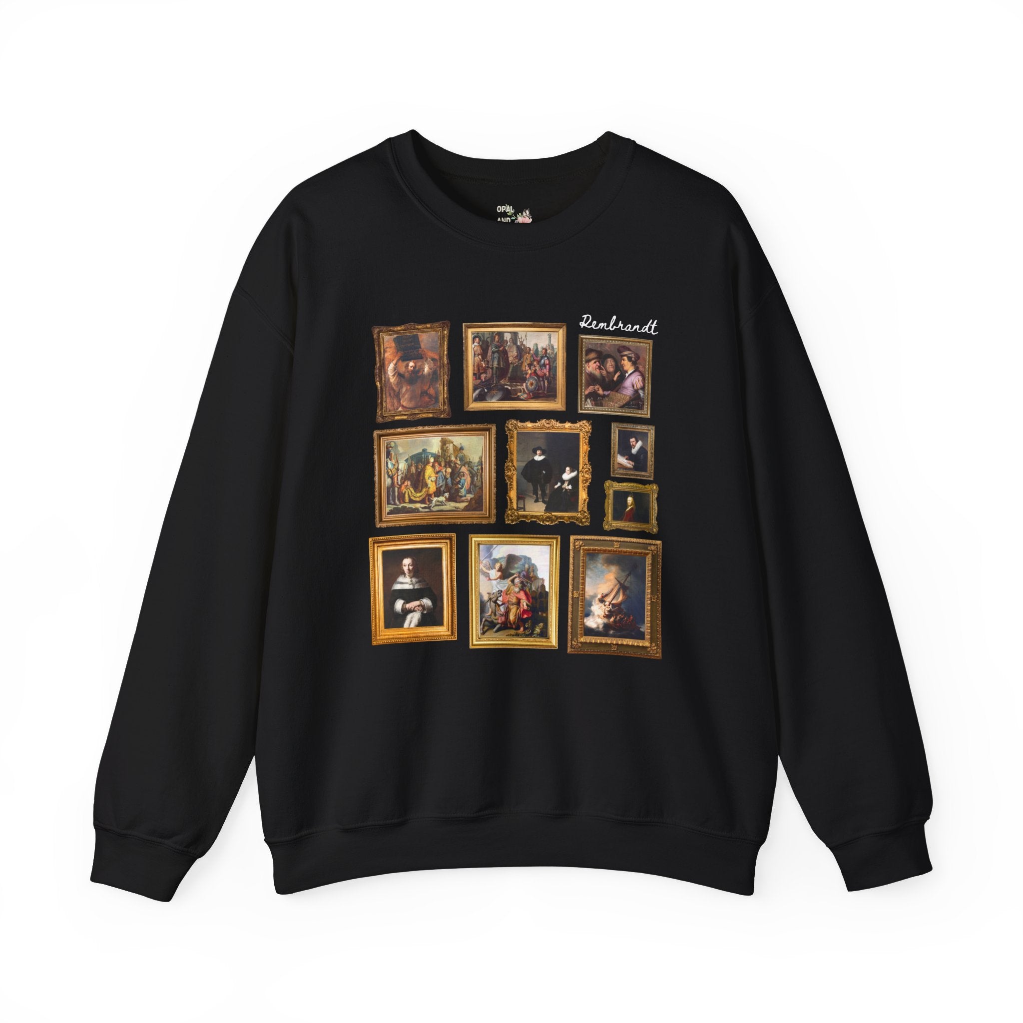 Rembrandt Art History Sweatshirt, Famous Paintings, Baroque and Dutch Golden Age Art History Shirt, High School Art Teacher, Humanites Major - Opal and June