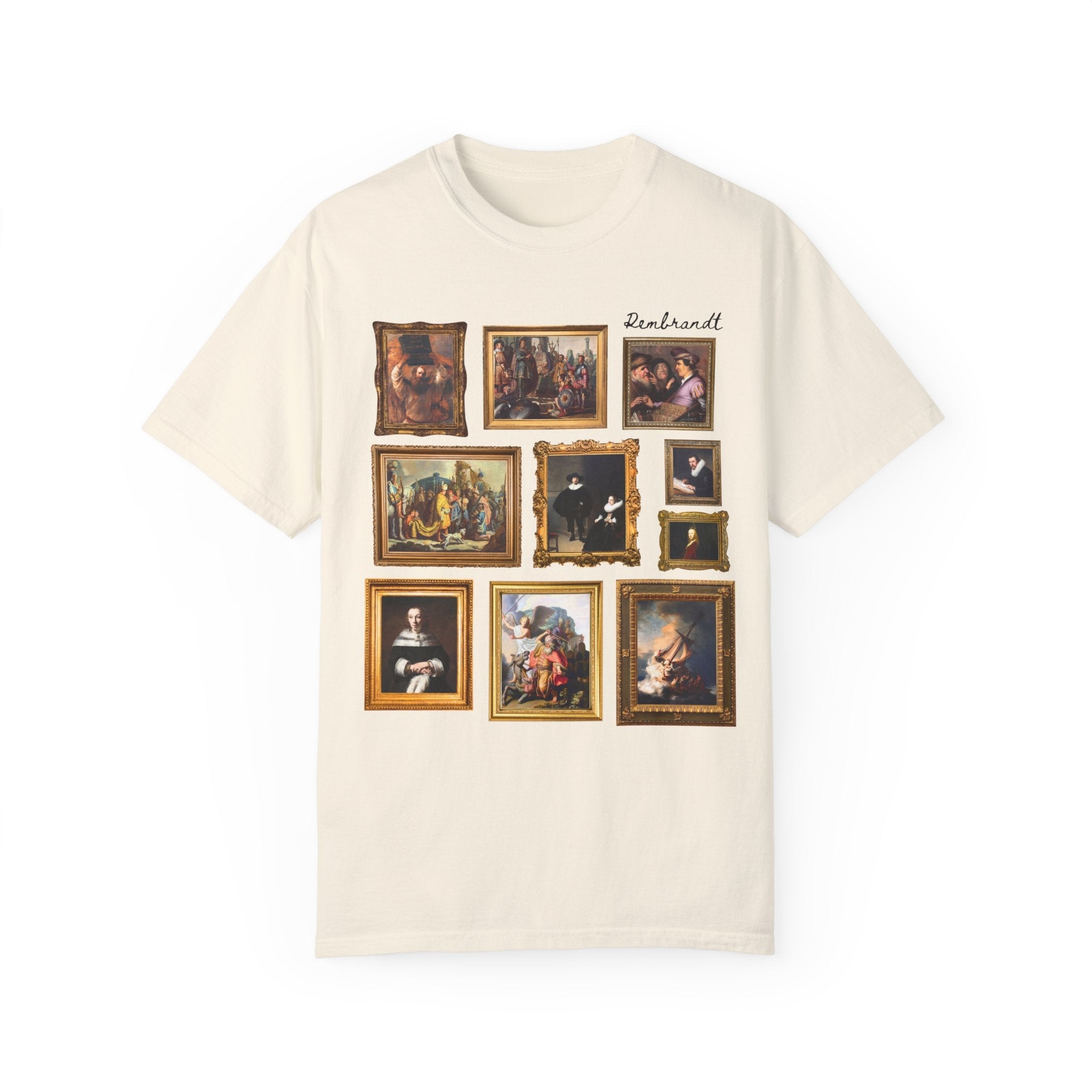 Rembrandt Art History T-Shirt, Famous Paintings, Baroque and Dutch Golden Age Art History T-Shirt, High School Art Teacher, Humanities Major - Opal and June