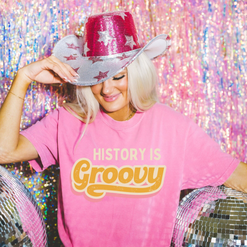 Retro 70s Style History Tee Shirt - Opal and June