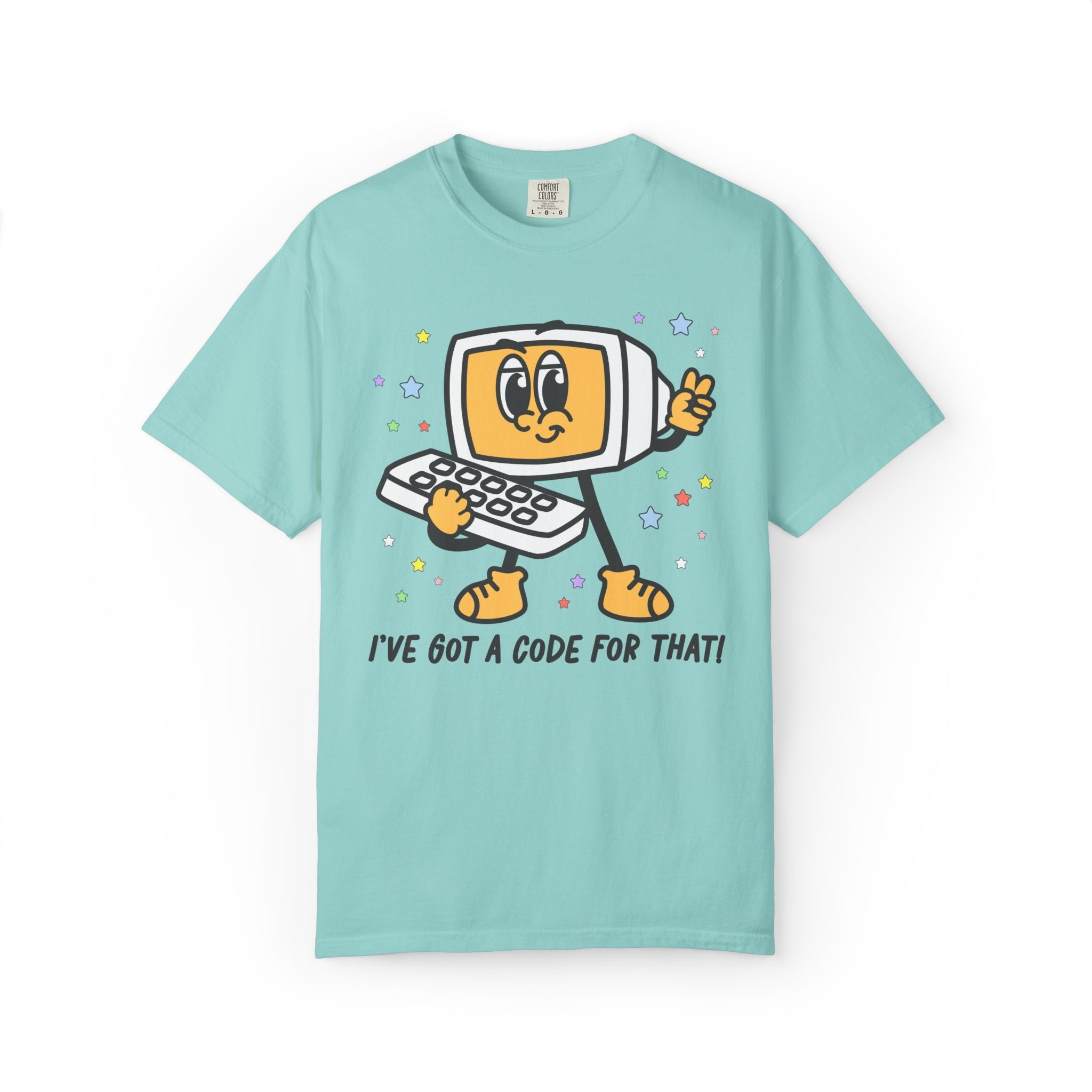 Retro Coding Teacher Tee Shirt with Stars: Funny Saying Computer Science Teacher T-Shirt, Junior High or High School Teacher Appreciation T - Opal and June