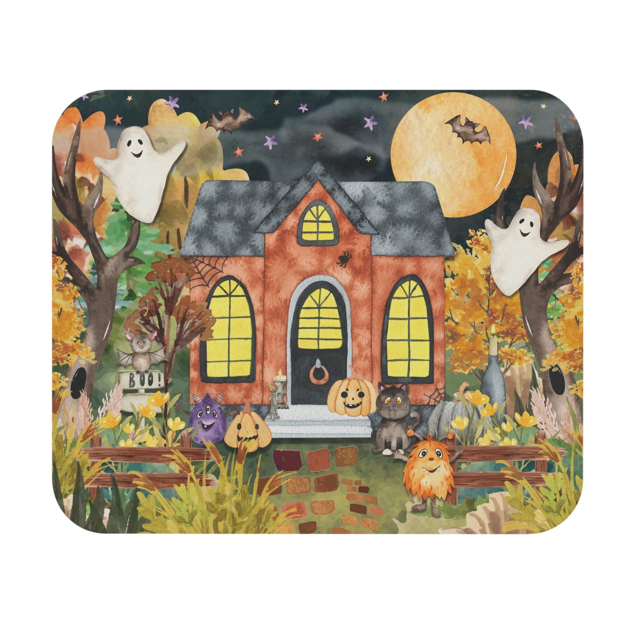 Retro Halloween Mousepad - Opal and June