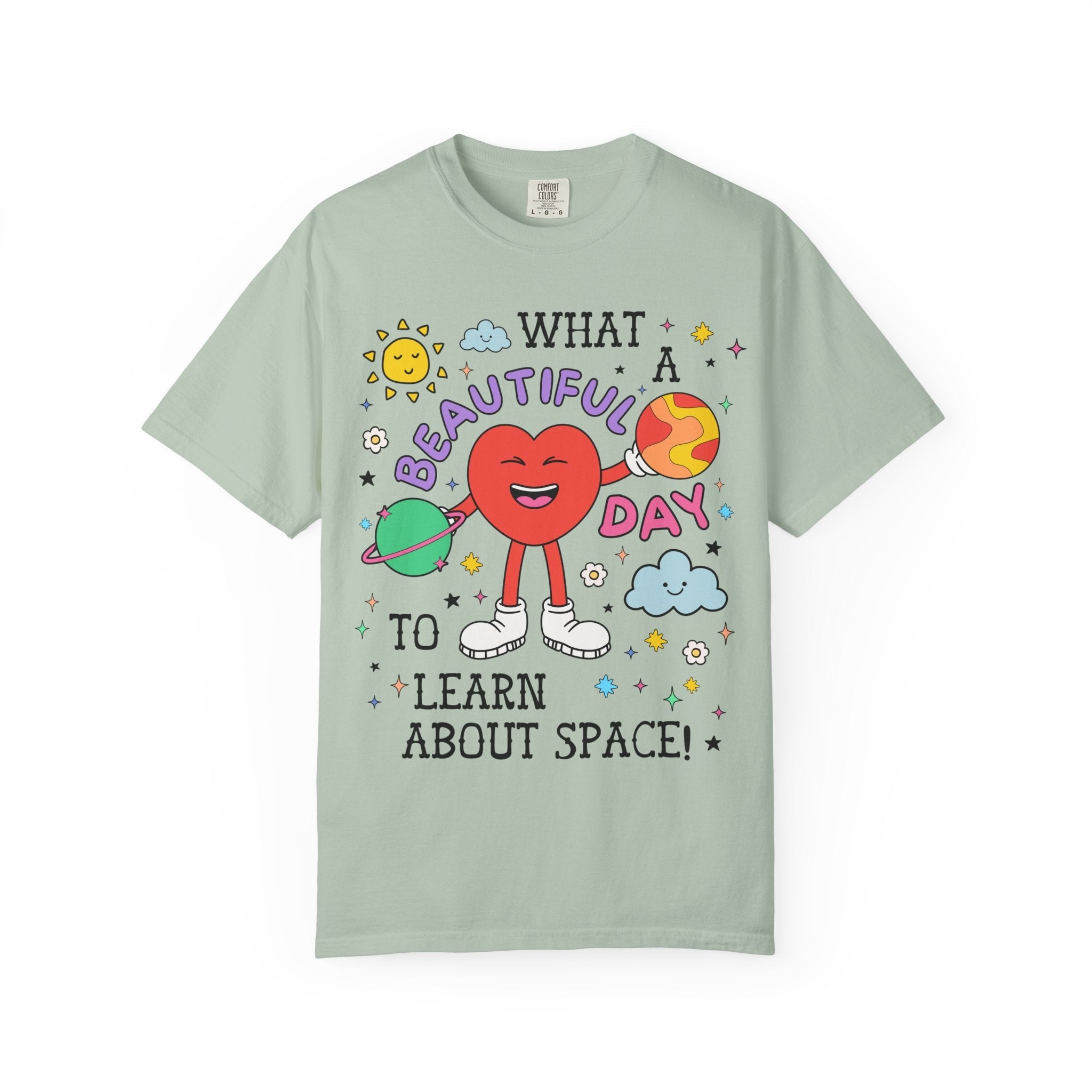 Retro Science Teacher Tee Shirt with Funny Saying, Colorful Astronomy Professor T-Shirt, Astrophysics Major Present with Early 2000s Vibe - Opal and June