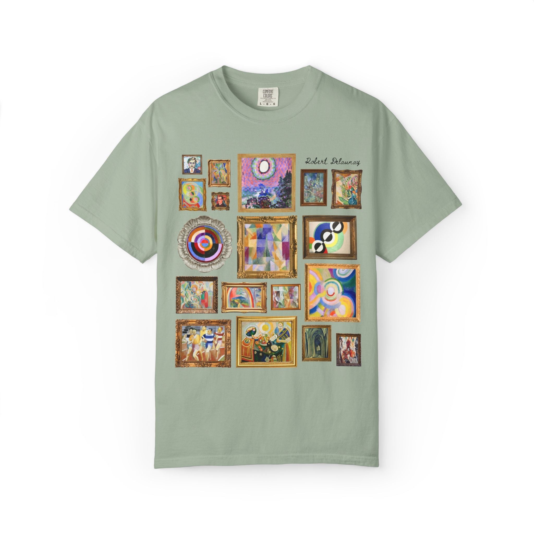 Robert Delaunay French Art History Tee Shirt for Painter, Divisionism and Cubism Art History Lover Gift, Early 1900s European Art History - Opal and June