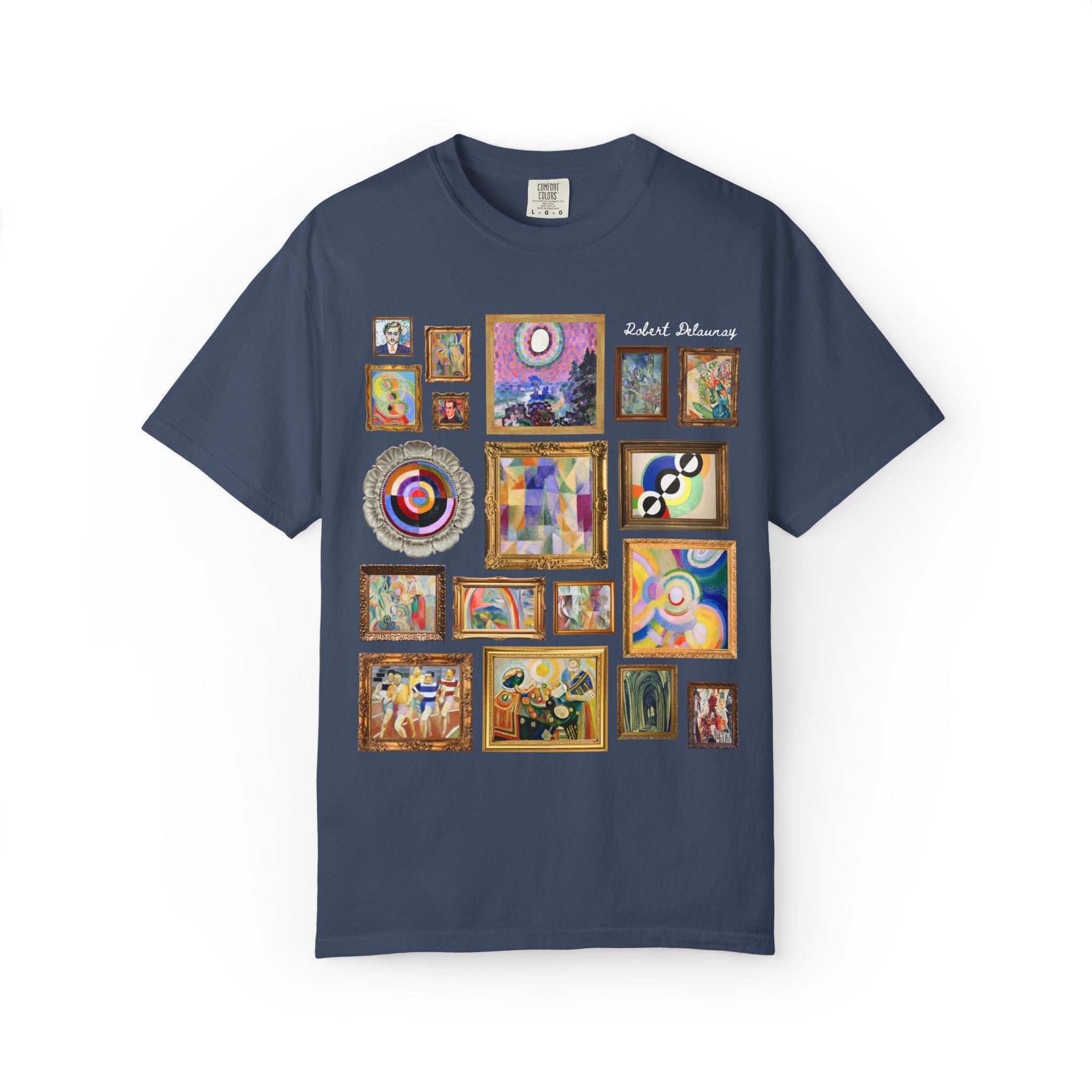 Robert Delaunay French Art History Tee Shirt for Painter, Divisionism and Cubism Art History Lover Gift, Early 1900s European Art History - Opal and June