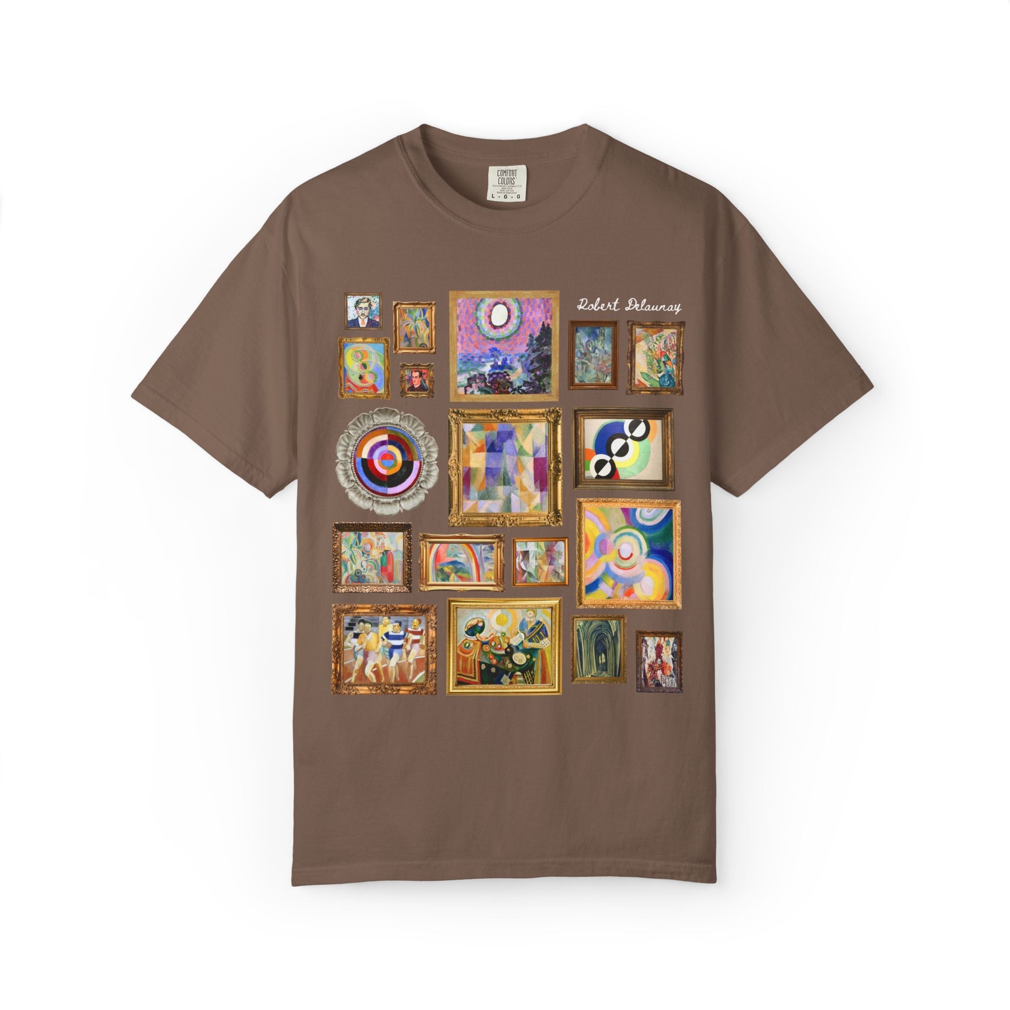 Robert Delaunay French Art History Tee Shirt for Painter, Divisionism and Cubism Art History Lover Gift, Early 1900s European Art History - Opal and June