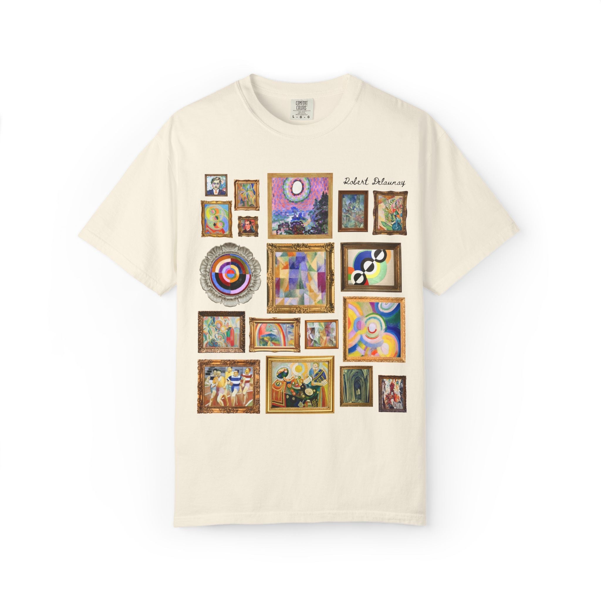 Robert Delaunay French Art History Tee Shirt for Painter, Divisionism and Cubism Art History Lover Gift, Early 1900s European Art History - Opal and June