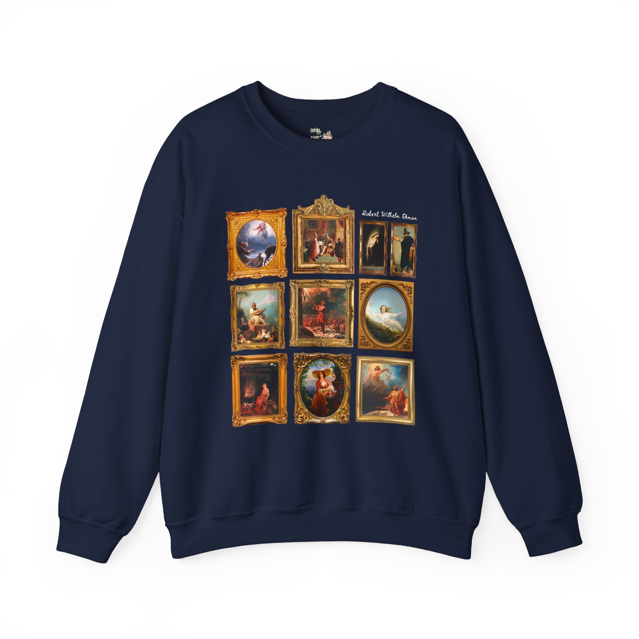 Robert Wilhelm Ekman Art History Sweatshirt: Famous Paintings, Finnish Romantic Art Movement, Humanities Major, Swedish History Lover Gift - Opal and June