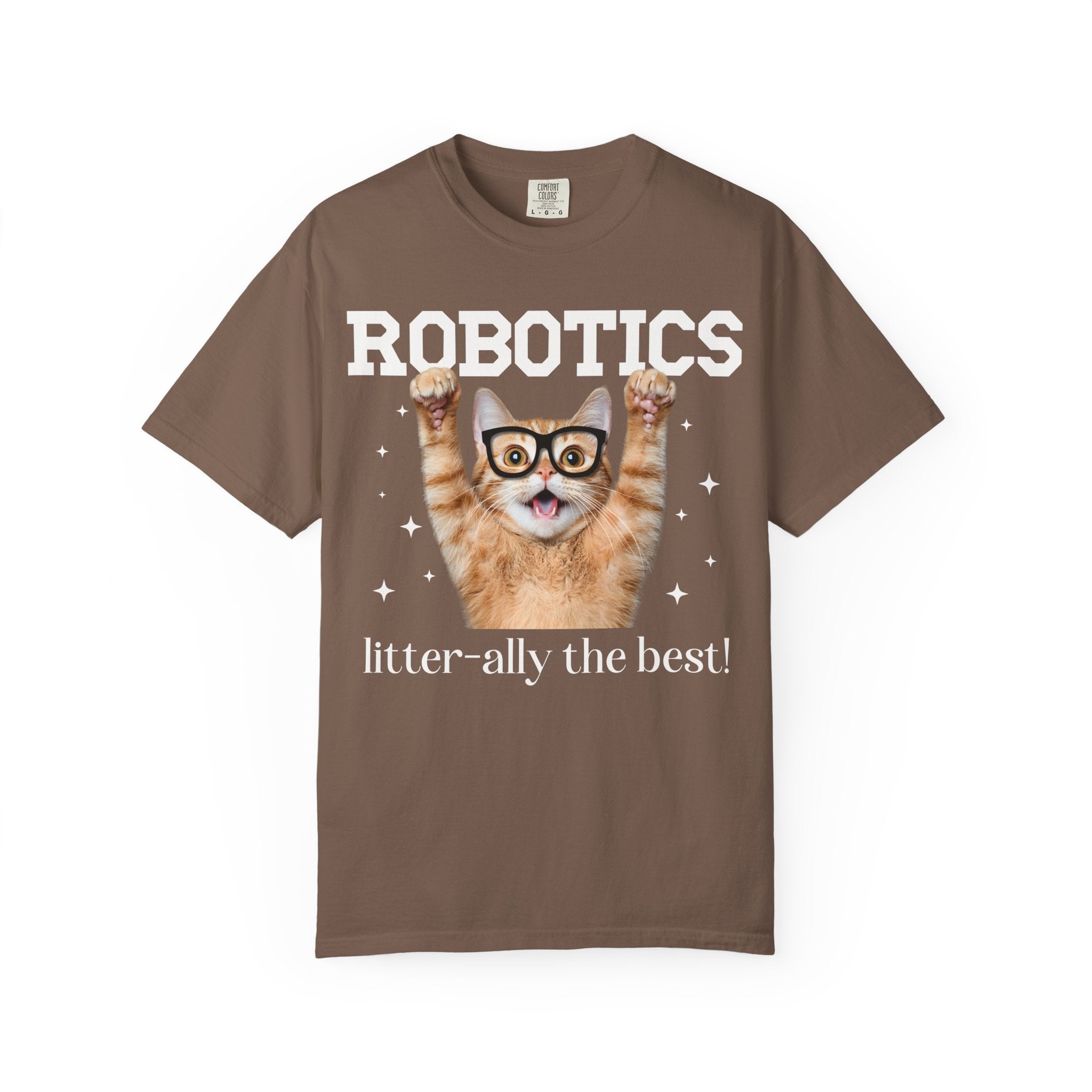 Robotics Teacher T-Shirt for Cat Lover, Funny Saying Science Teacher or Engineering Major Gift, Teacher Appreciation Cat Mom or Cat Dad Tee - Opal and June