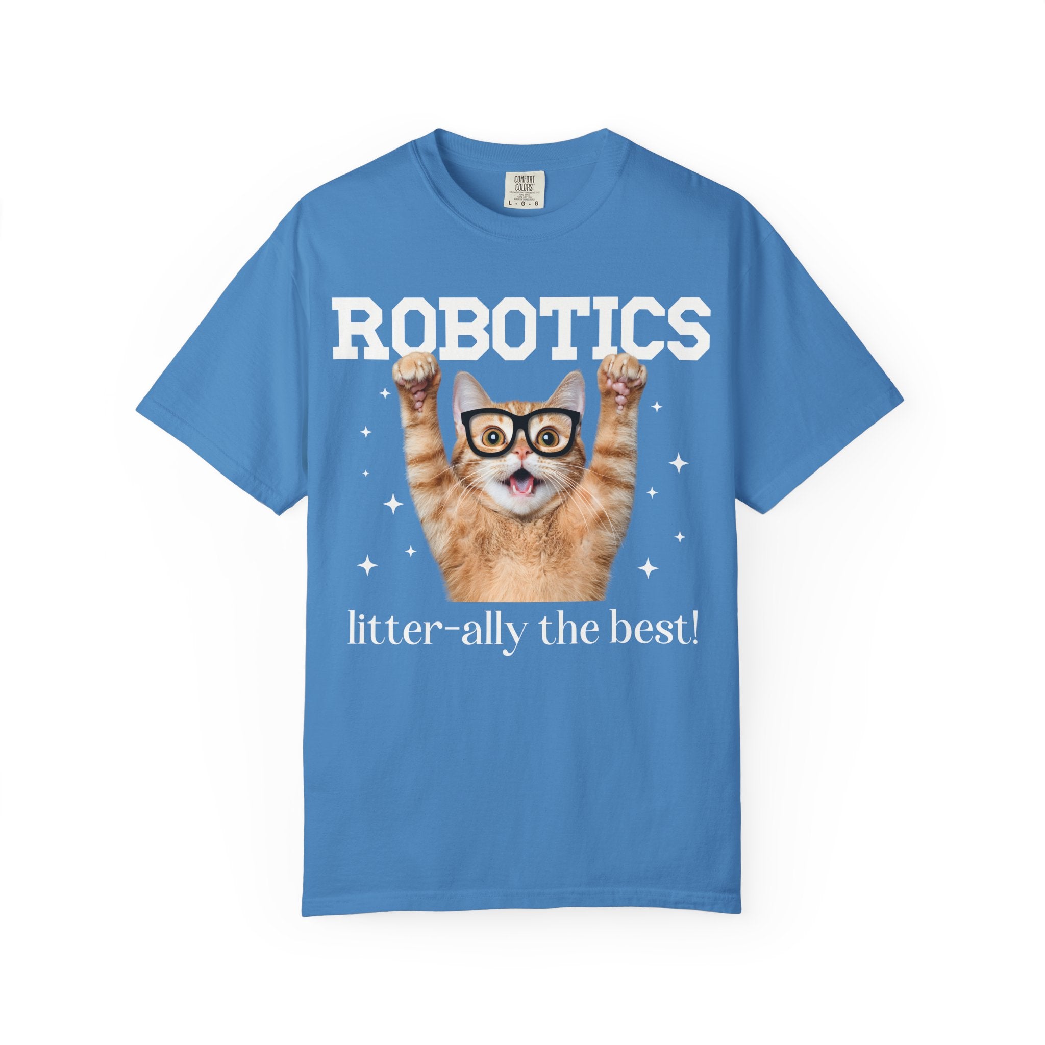 Robotics Teacher T-Shirt for Cat Lover, Funny Saying Science Teacher or Engineering Major Gift, Teacher Appreciation Cat Mom or Cat Dad Tee - Opal and June