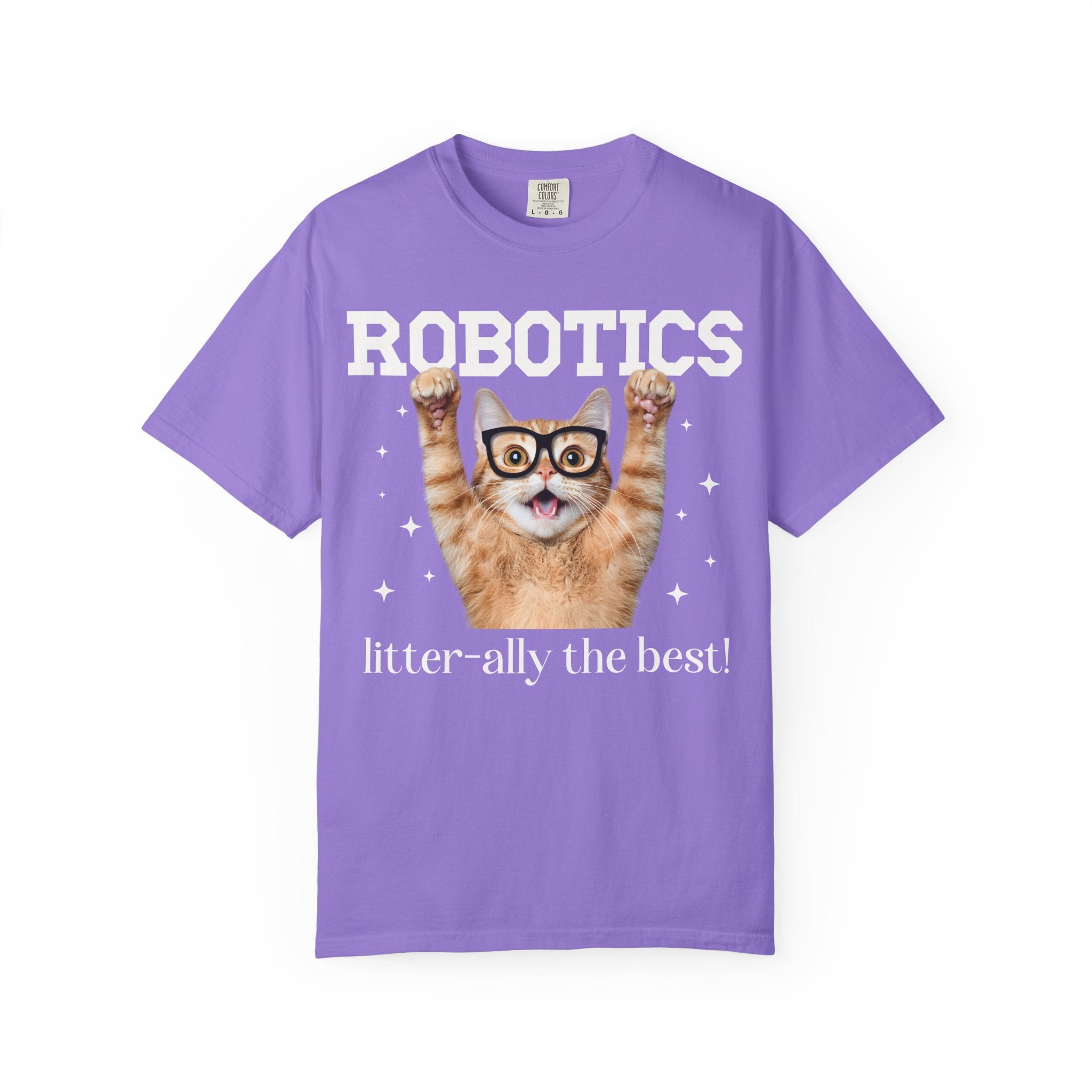 Robotics Teacher T-Shirt for Cat Lover, Funny Saying Science Teacher or Engineering Major Gift, Teacher Appreciation Cat Mom or Cat Dad Tee - Opal and June