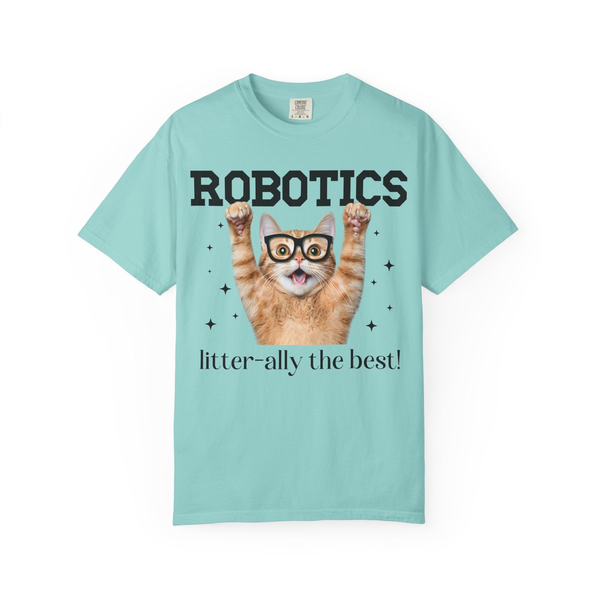 Robotics Teacher T-Shirt for Cat Lover, Funny Saying Science Teacher or Engineering Major Gift, Teacher Appreciation Cat Mom or Cat Dad Tee - Opal and June