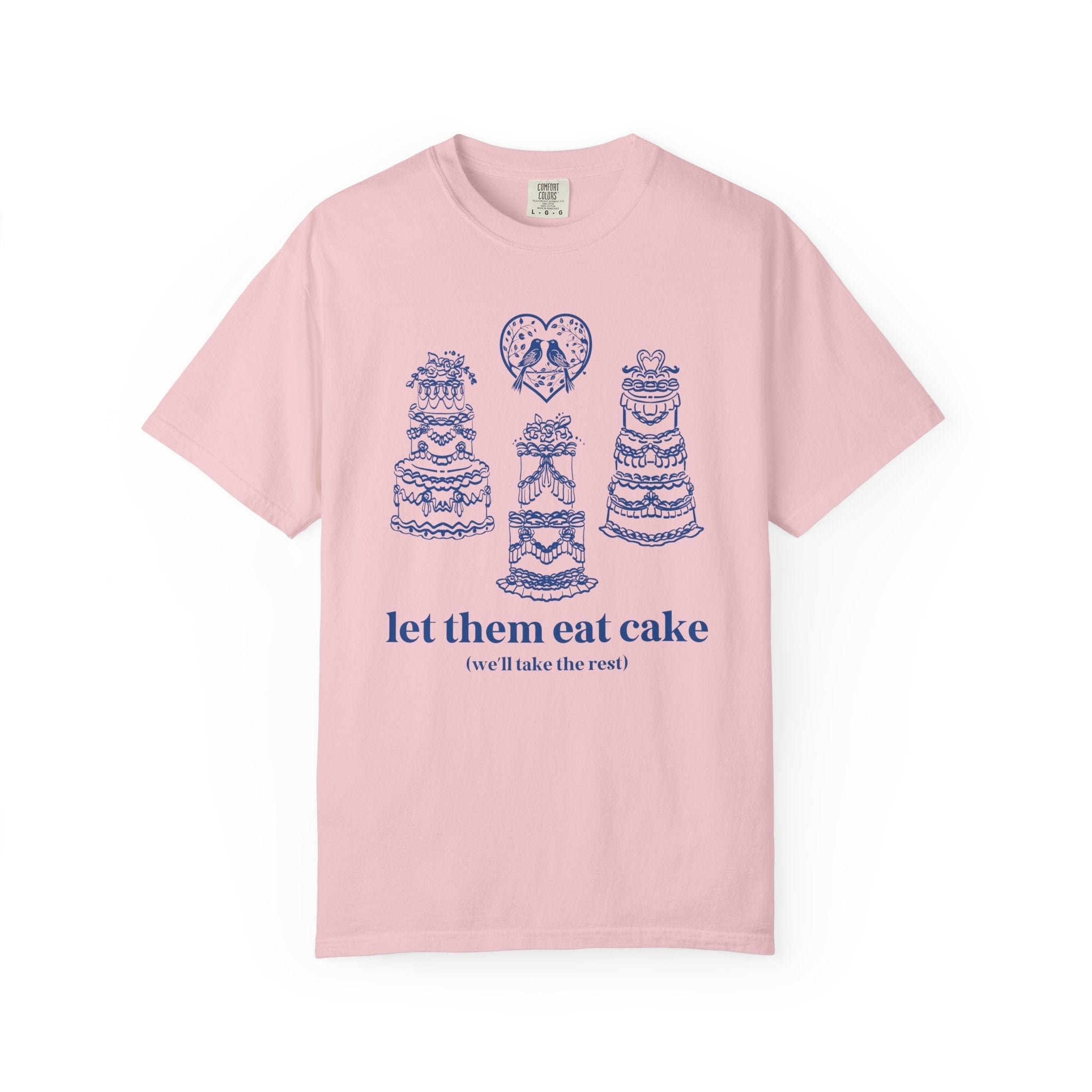 Rococo Wedding Cake Bachelorette Tee Shirts for Bride and Bridesmaids: Silly Marie Antoinette Aesthetic Wedding Party Tee for Bridal Party - Opal and June