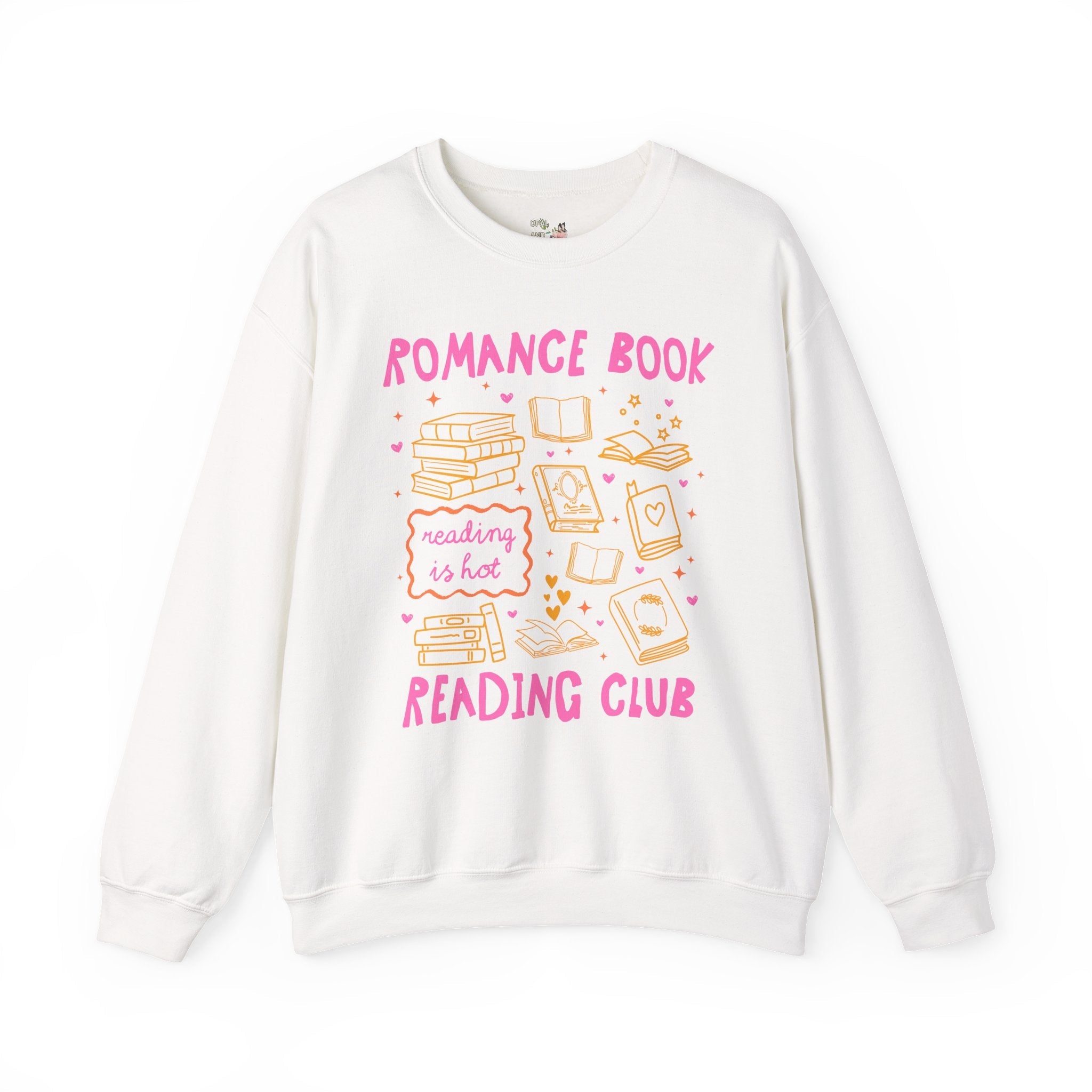 Romance Book Reading Club: Cute Bookish or Book Lover Sweatshirt, Romance Reader, Funny Romance Book Lover Gift, Cute Birthday Gift for Her - Opal and June