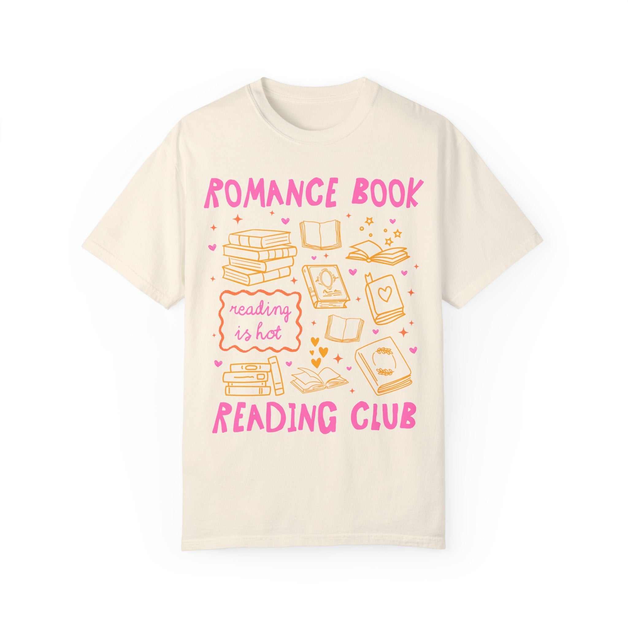Romance Book Reading Club: Cute Bookish or Book Lover T-Shirt for Romance Reader, Funny Romance Book Lover Tee, Cute Birthday Gift for Her - Opal and June