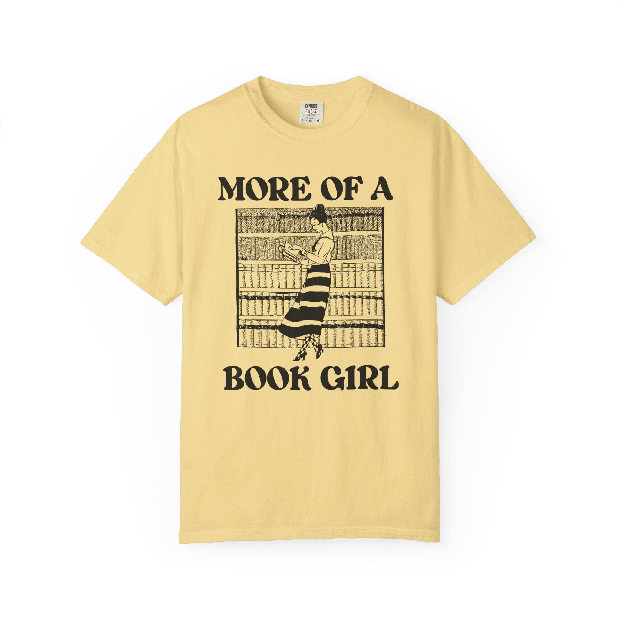 Romance Reader Gift: More of a Book Girl Tee Shirt, Cute Bookish T-Shirt for Moms Who Read, Funny Friend Gift for Librarian or Bookworm - Opal and June