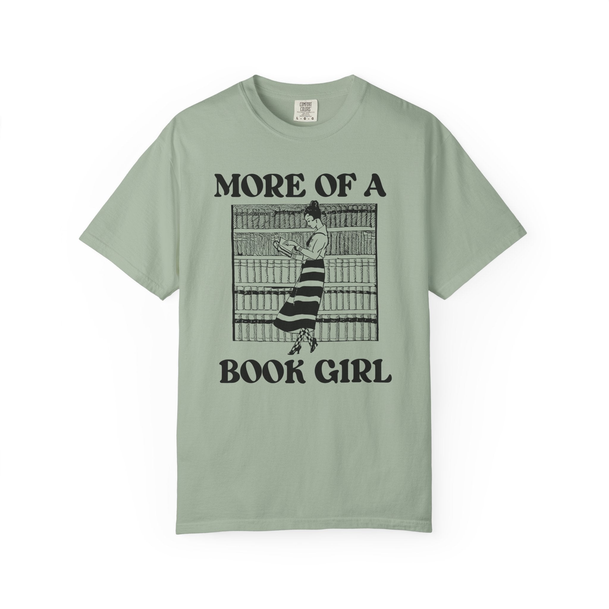 Romance Reader Gift: More of a Book Girl Tee Shirt, Cute Bookish T-Shirt for Moms Who Read, Funny Friend Gift for Librarian or Bookworm - Opal and June