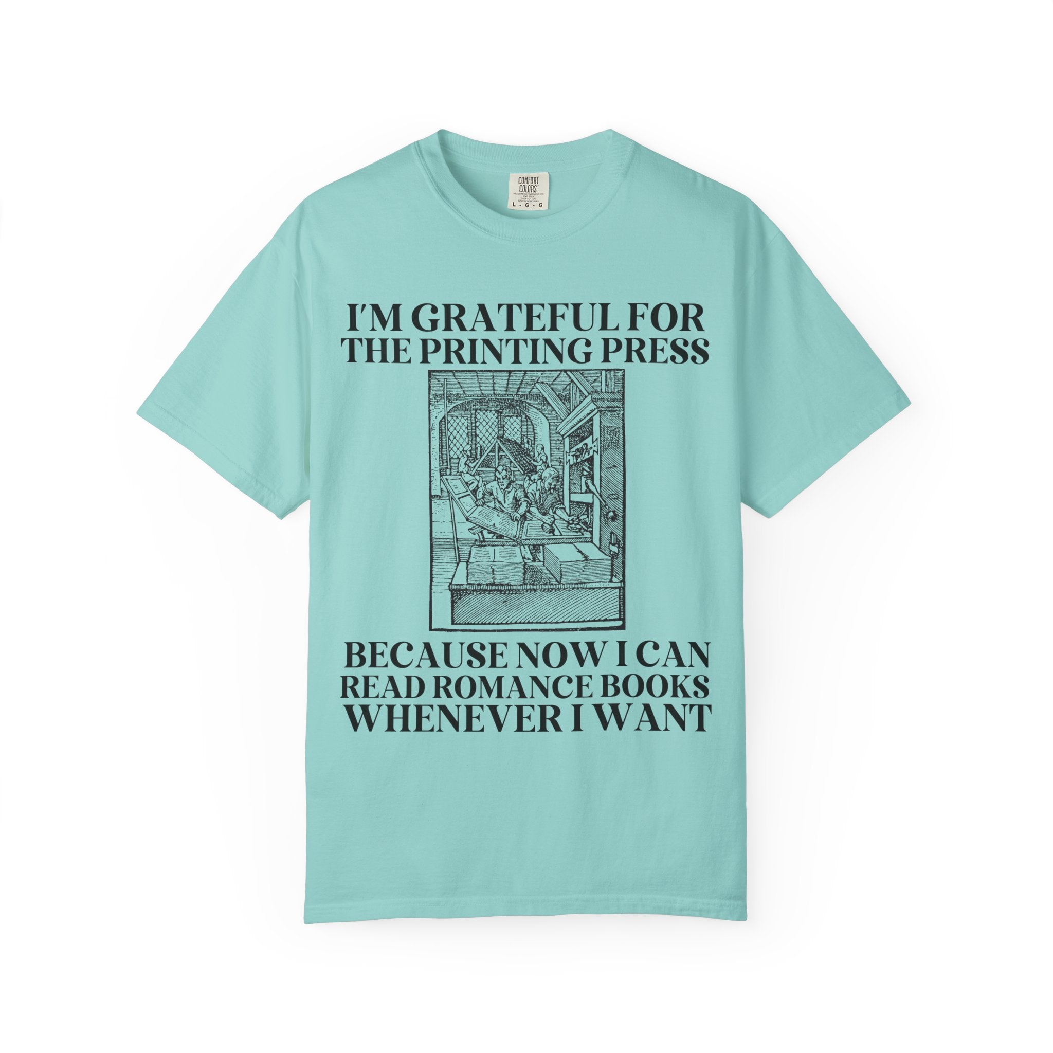 Romance Reader Librarian Tee Shirt for Book Lover or Friend Who Loves Romance Novels, Silly Vintage Aesthetic Bookish Tee Shirt for Bookworm - Opal and June