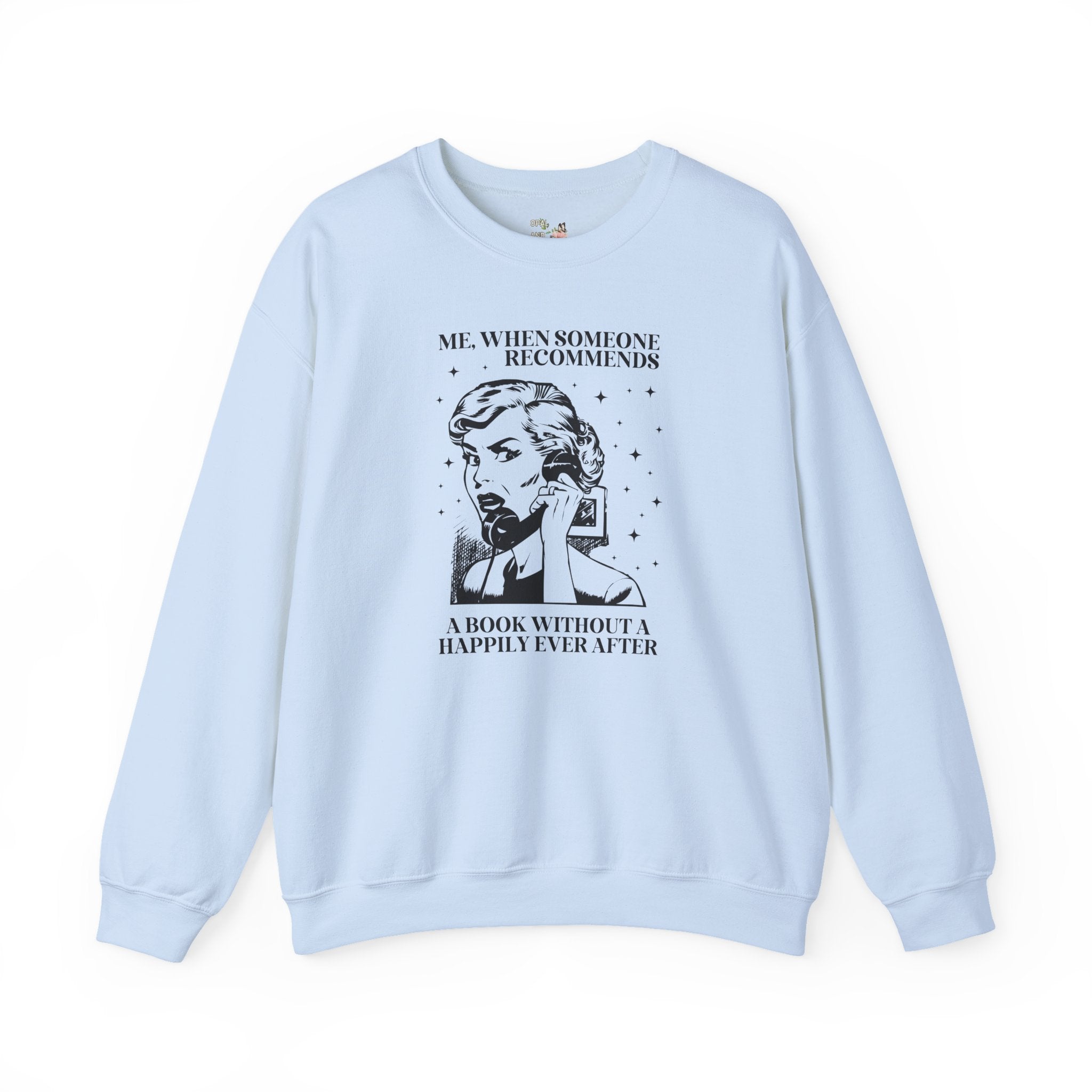 Romance Reader Sweatshirt, Romantasy Book Lover or Bookworm Who Loves Contemporary Romance Novels and Stars, Historical Romance Reader Tee - Opal and June