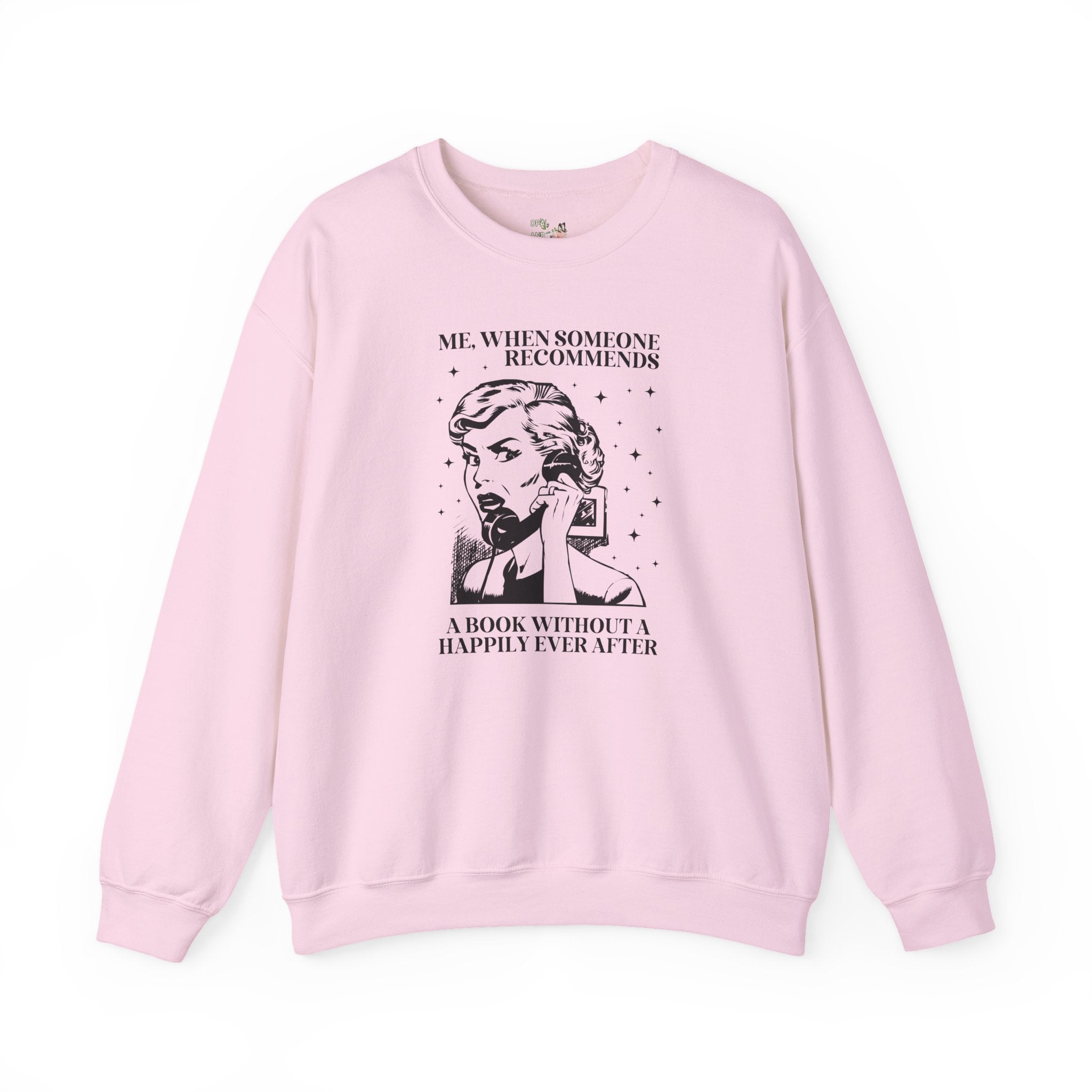 Romance Reader Sweatshirt, Romantasy Book Lover or Bookworm Who Loves Contemporary Romance Novels and Stars, Historical Romance Reader Tee - Opal and June