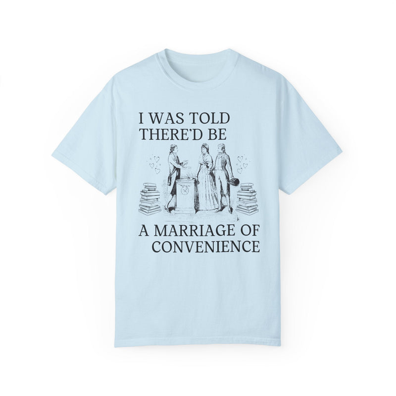 Romance Reader Tee Shirt for Book Lover: Marriage of Convenience Romance Trope T-Shirt for Bookworm, Cute Historical Romance Writer Gift - Opal and June