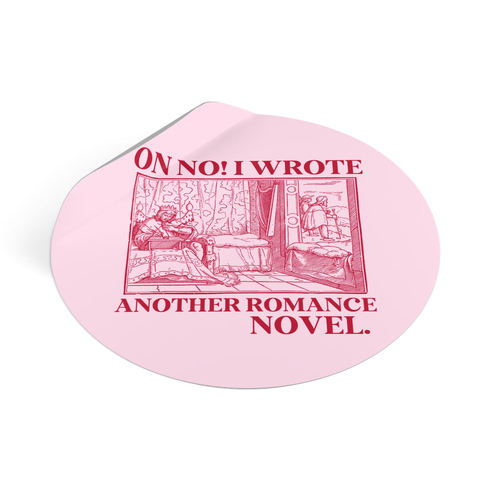 Romance Writer Sticker for Bookworm, Book Author Gift Idea for Writer Who Writes Romance Novels, Funny Saying Writing Gift for Author - Opal and June