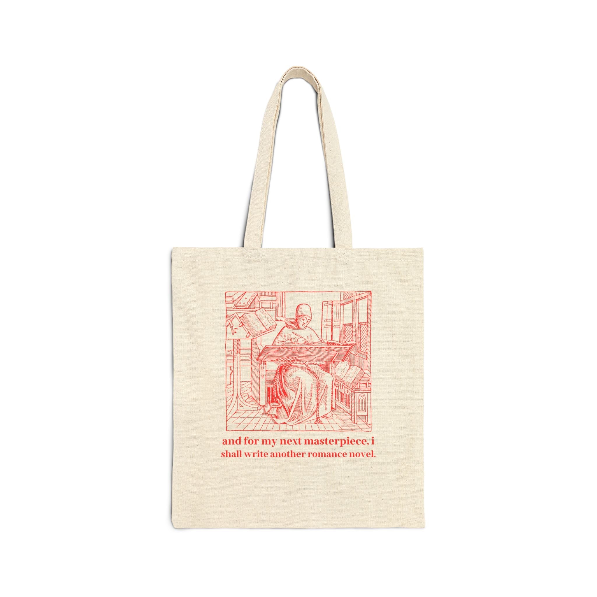 Romance Writer Tote Bag for Book Lover or Aspiring Fantasy Romance Author: I Shall Write Another Romance Novel - Opal and June