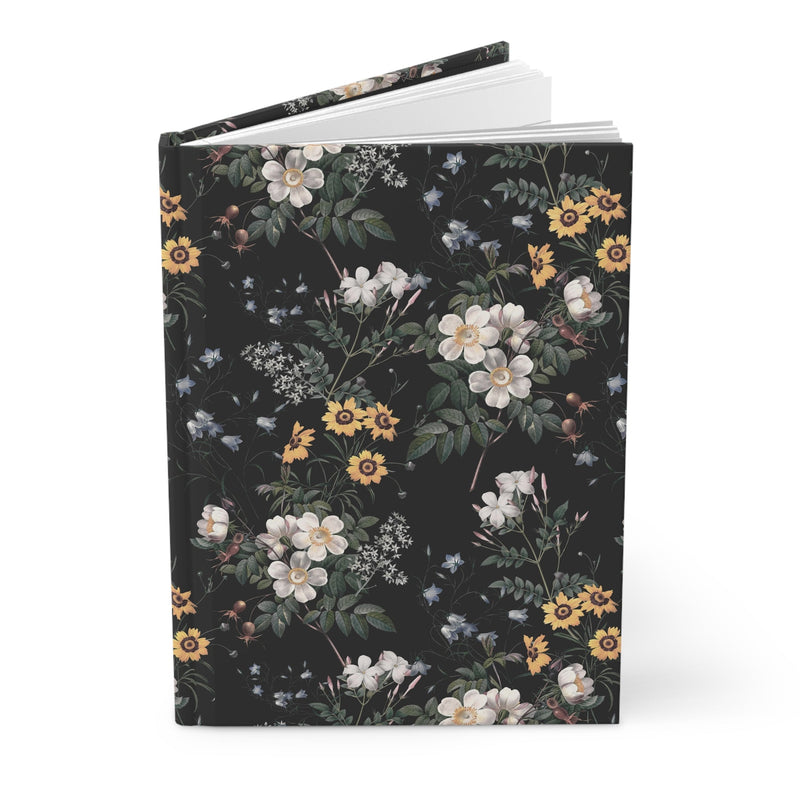 Romantic Gothic Notebook with Flowers: Whimsigoth Notebook for School or Work - Opal and June