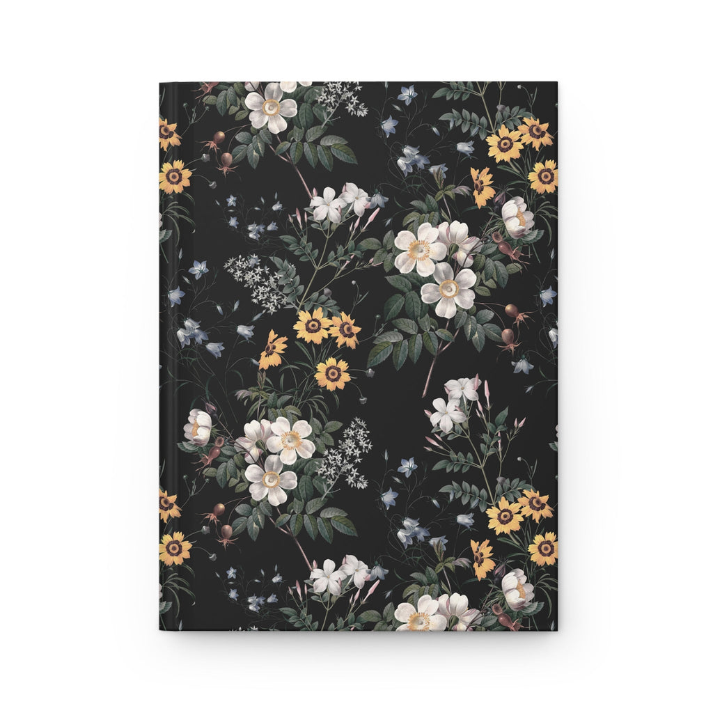 Romantic Gothic Notebook with Flowers: Whimsigoth Notebook for School or Work - Opal and June