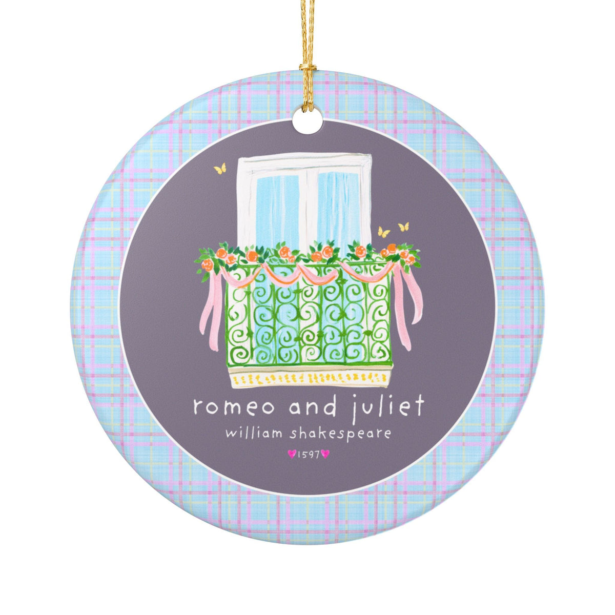 Romeo and Juliet Ornament - Opal and June