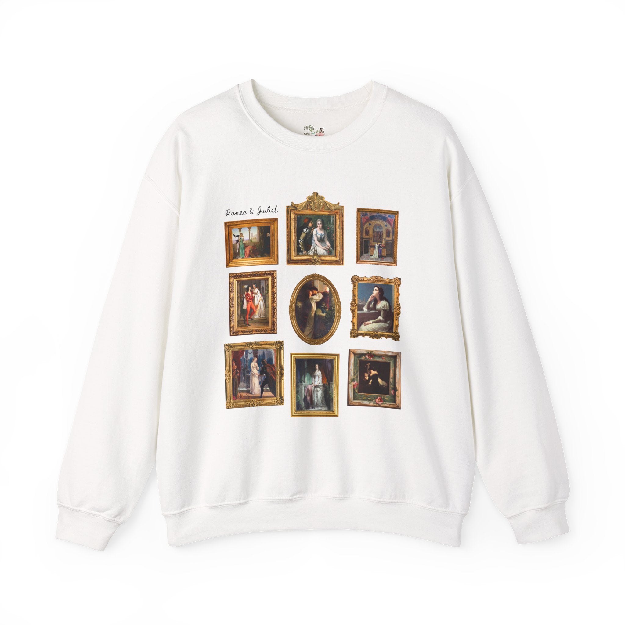 Romeo and Juliet Sweatshirt, Classic Literature Reader, Famous Paintings, William Shakespeare 16th Century Play, Book Lover, Romance Reader - Opal and June