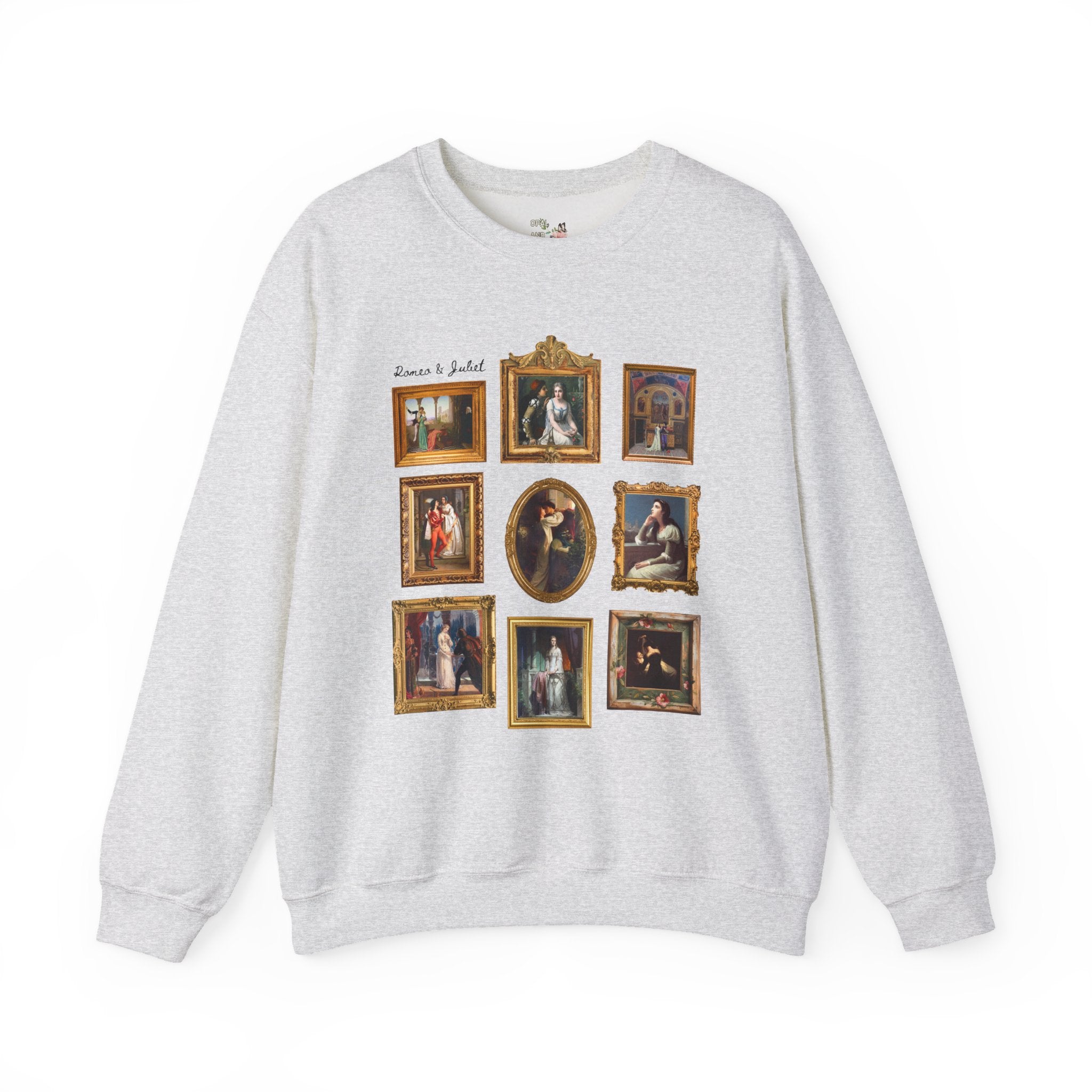 Romeo and Juliet Sweatshirt, Classic Literature Reader, Famous Paintings, William Shakespeare 16th Century Play, Book Lover, Romance Reader - Opal and June