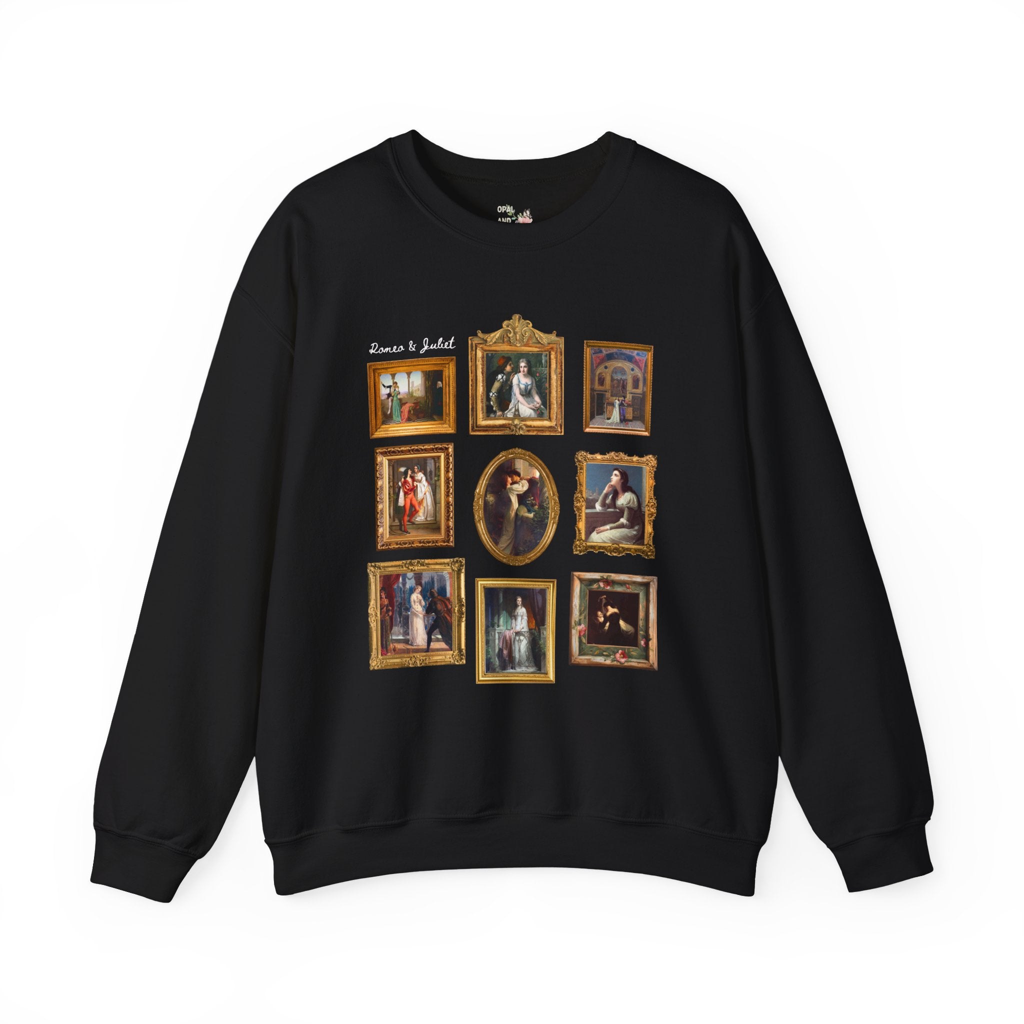 Romeo and Juliet Sweatshirt, Classic Literature Reader, Famous Paintings, William Shakespeare 16th Century Play, Book Lover, Romance Reader - Opal and June