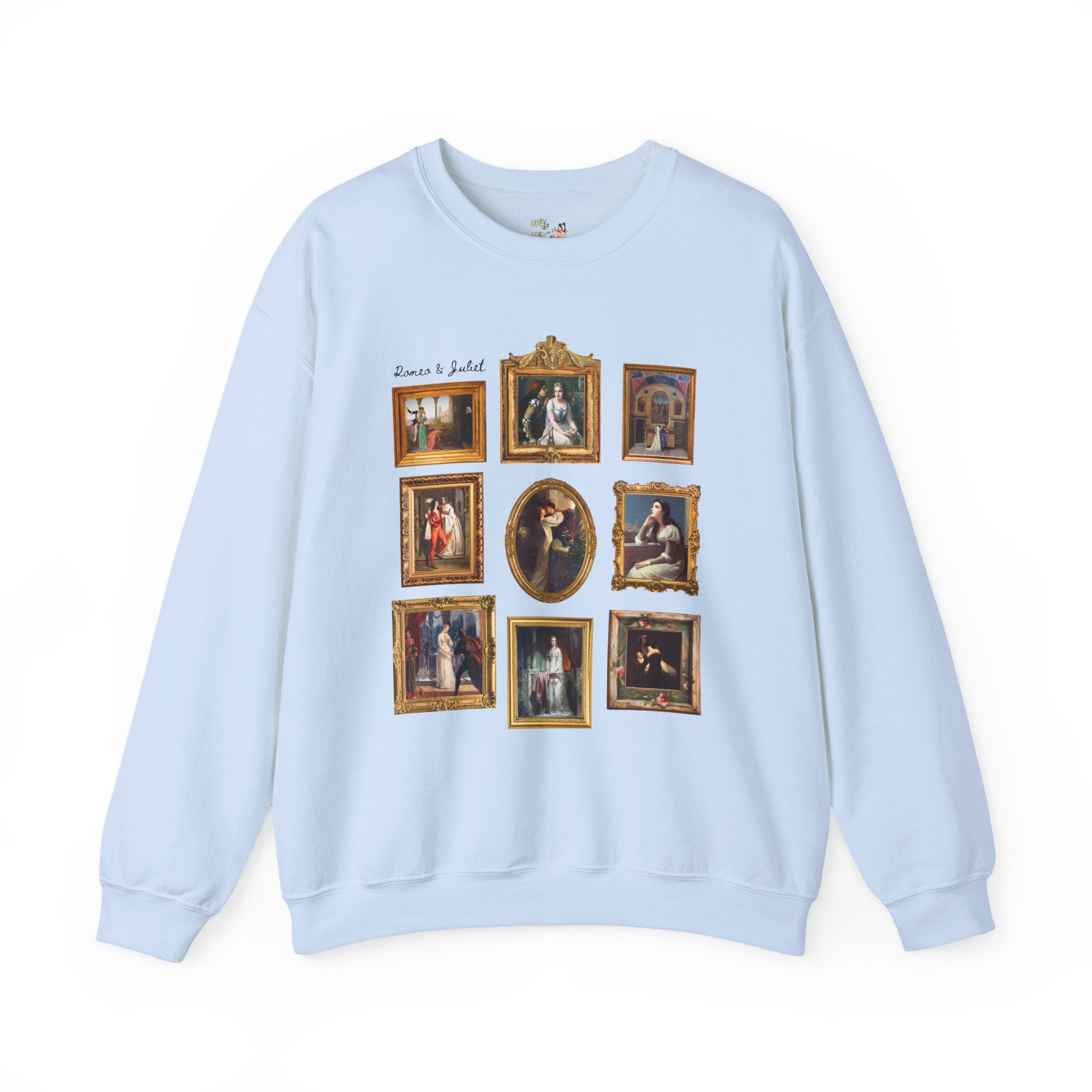 Romeo and Juliet Sweatshirt, Classic Literature Reader, Famous Paintings, William Shakespeare 16th Century Play, Book Lover, Romance Reader - Opal and June