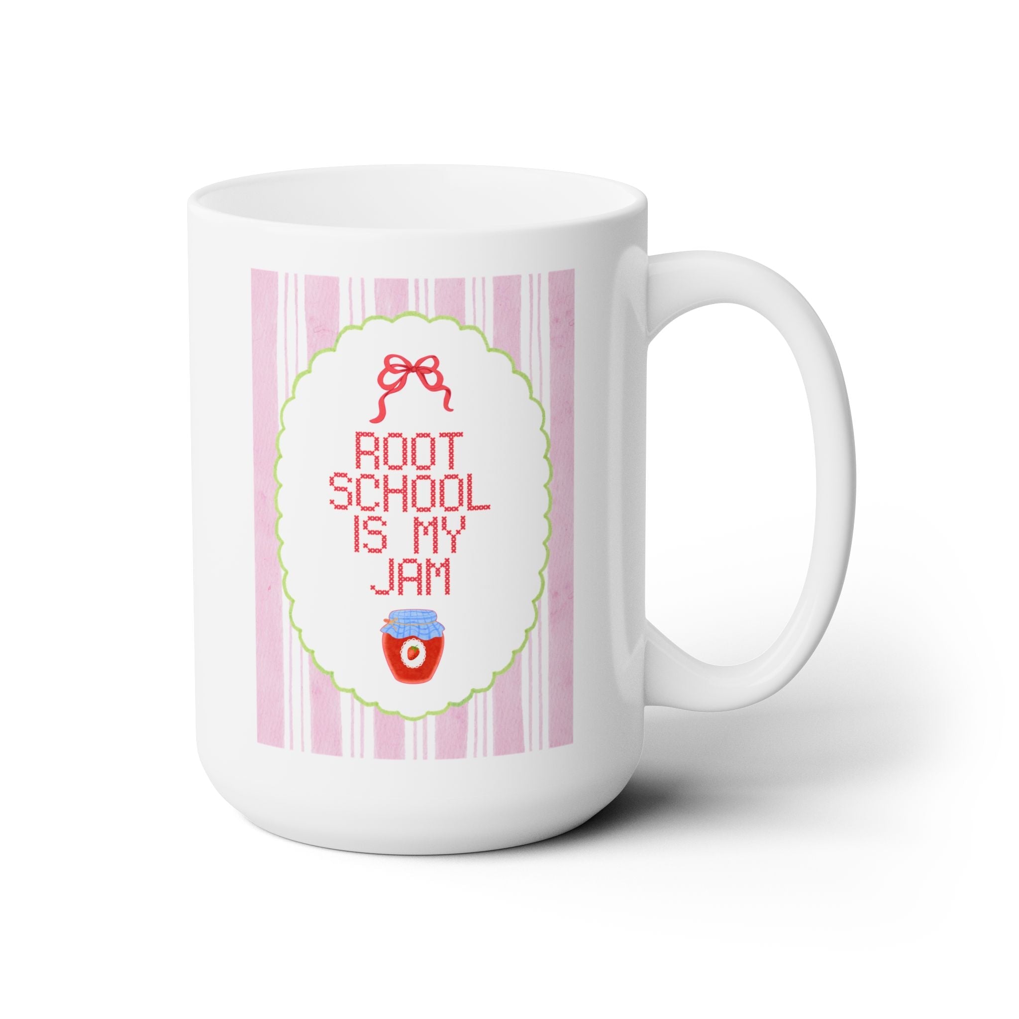 Root Elementary: Root School is My Jam | FPS + Opal and June Coffee Mug, Fayetteville Public Schools - Opal and June