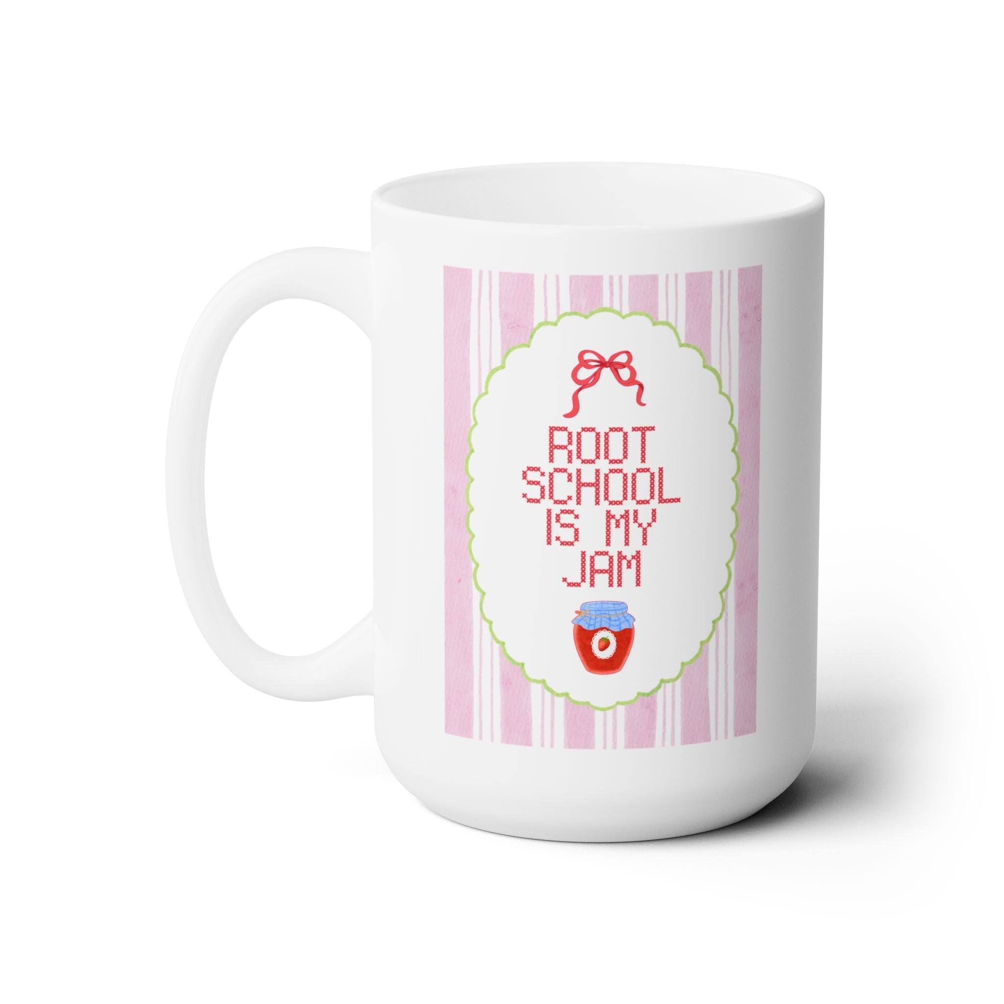 Root Elementary: Root School is My Jam | FPS + Opal and June Coffee Mug, Fayetteville Public Schools - Opal and June