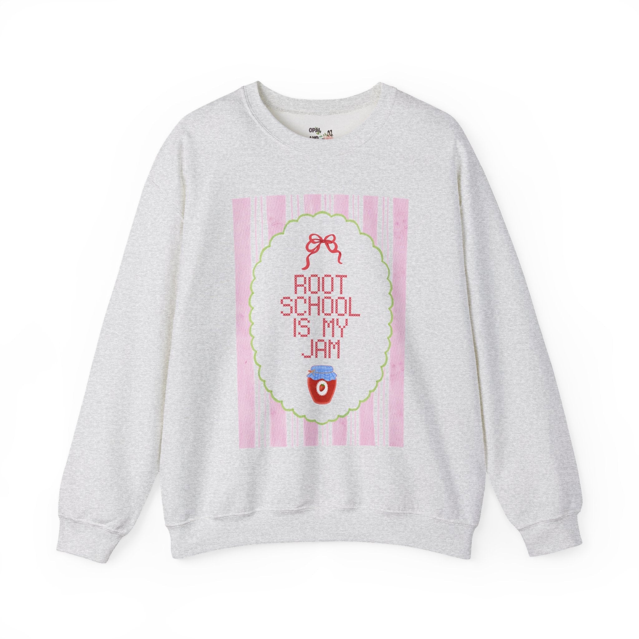 Root Elementary: Root School is My Jam | FPS + Opal and June Sweatshirt, Fayetteville Public Schools - Opal and June