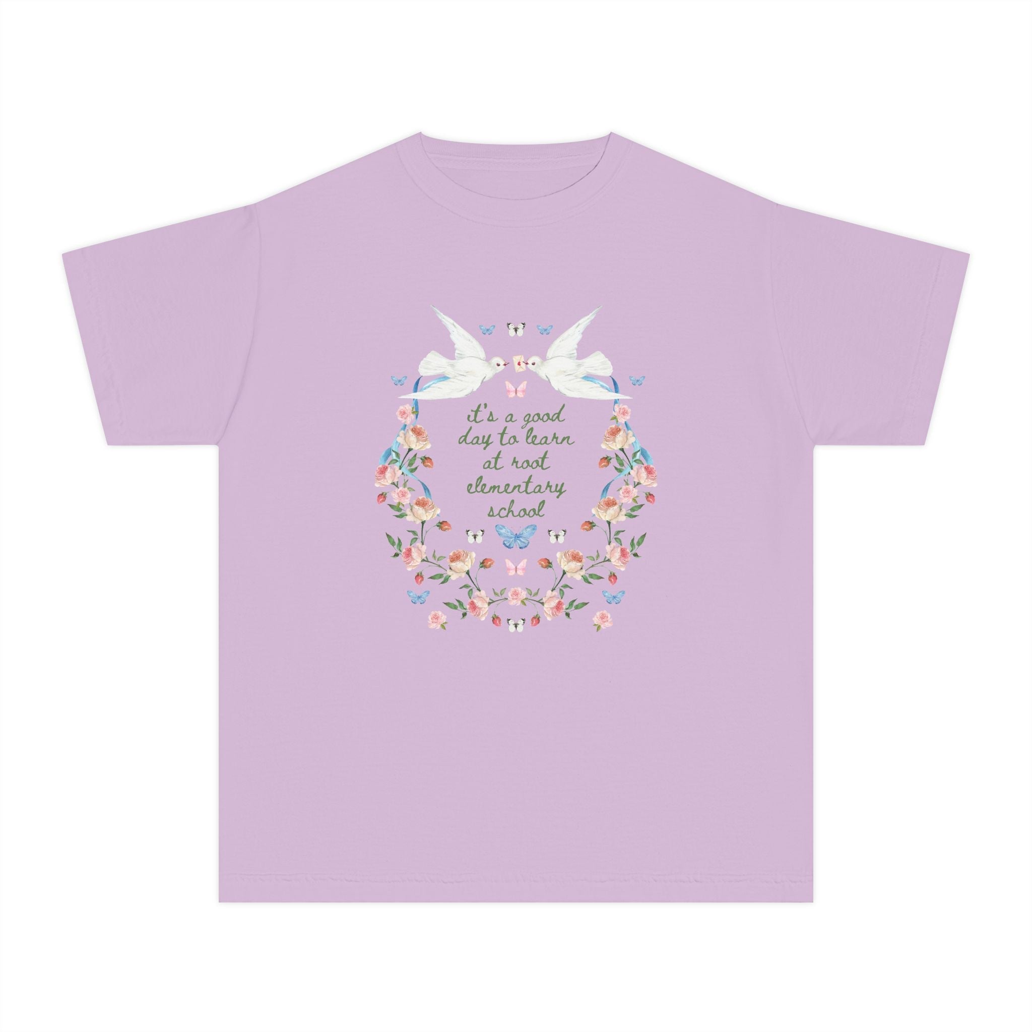 Root Elementary School Kids Tee Shirt: It's a Good Day to Learn | FPS + Opal and June Kids Tee Shirt, Fayetteville Public Schools - Opal and June