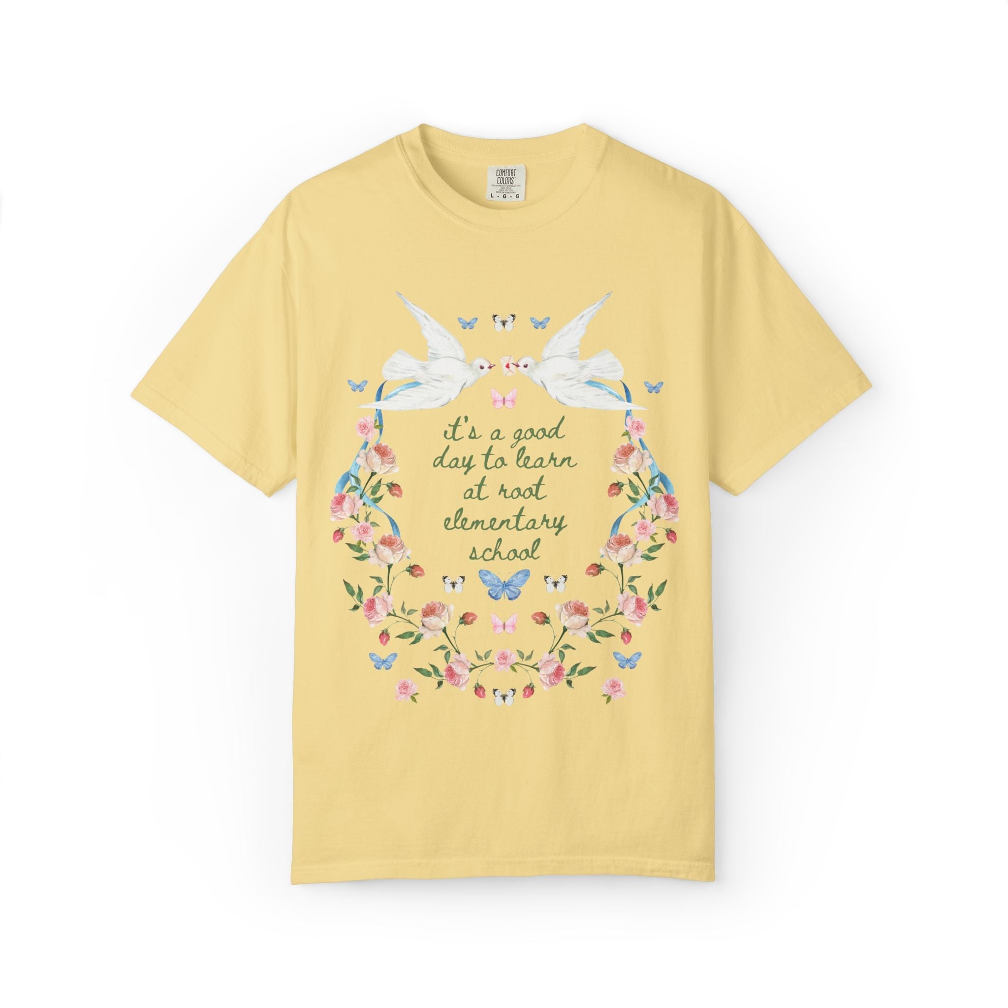 Root Elementary School Tee Shirt: It's a Good Day to Learn | FPS + Opal and June Tee Shirt, Fayetteville Public Schools - Opal and June