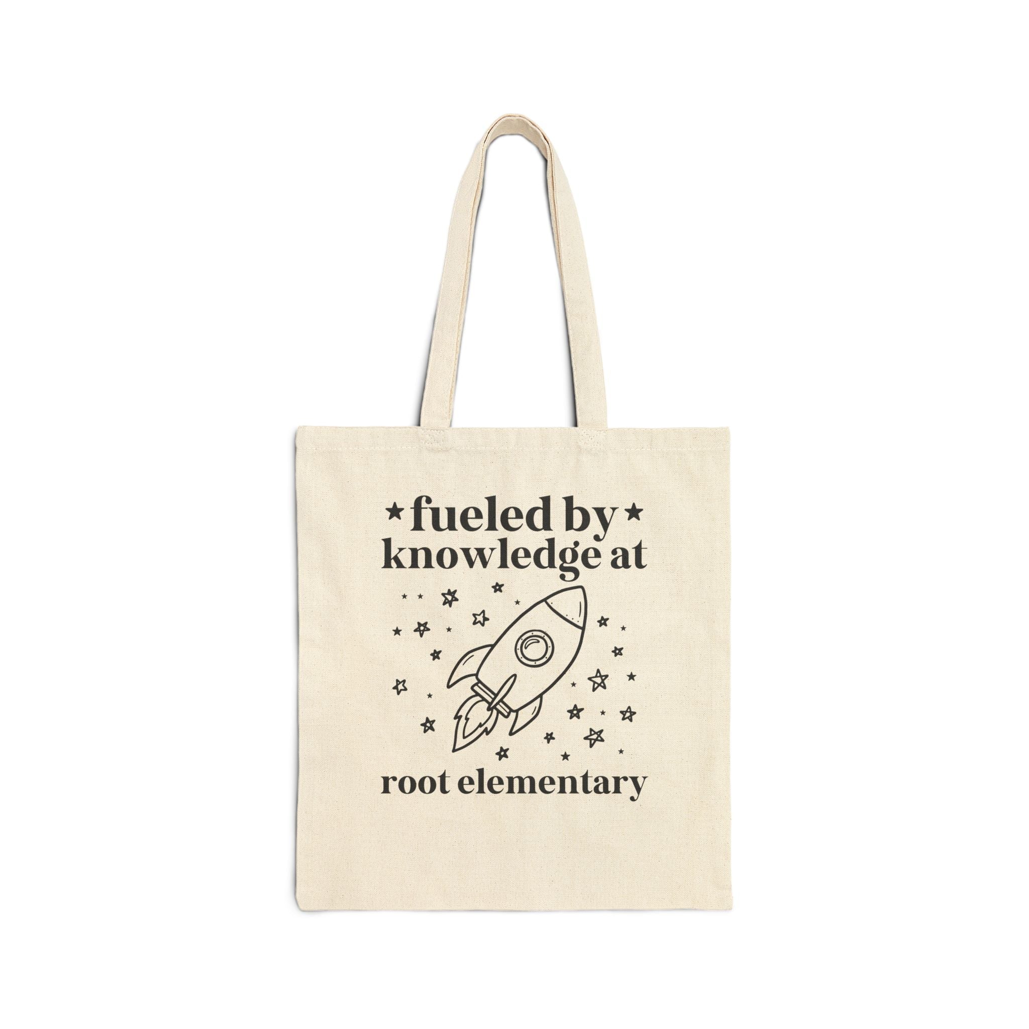 Root Elementary School Tote Bag: Fueled by Knowledge - Opal and June
