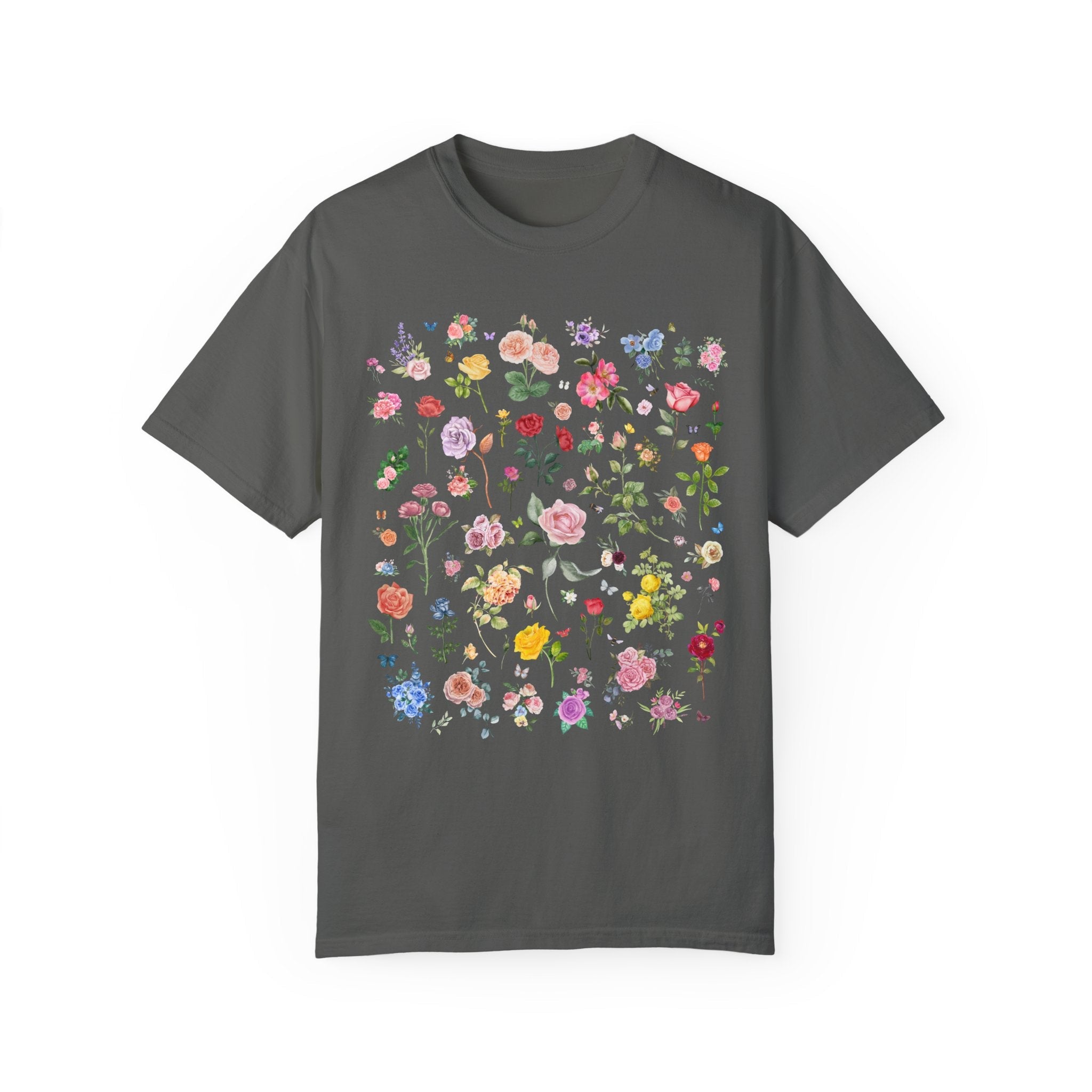 Rose Flower T-Shirt, Mom Who Loves Flowers, June Birth Month Gift for Mother's Day, Cute Birthday Present, Florist or Daughter who Gardens - Opal and June