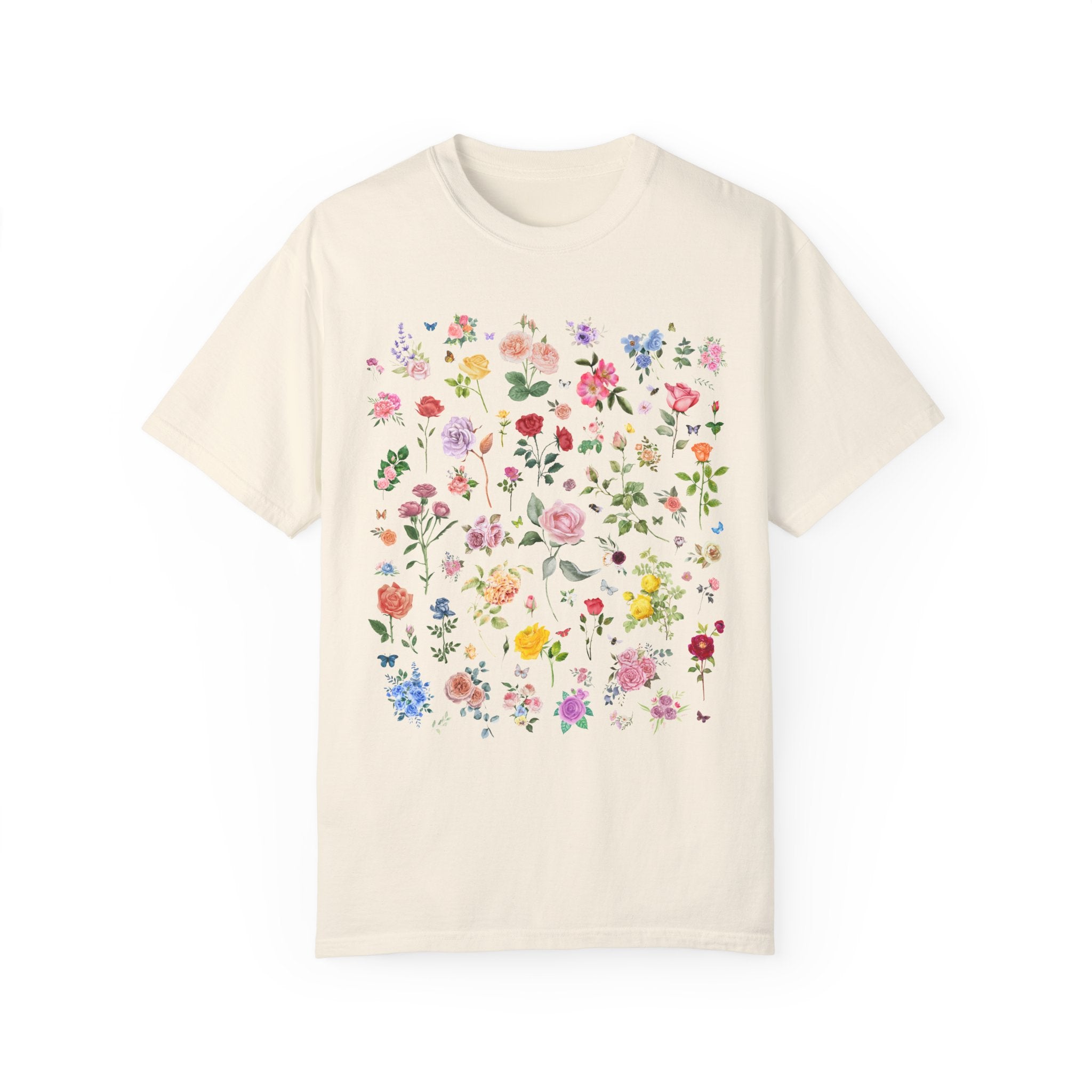 Rose Flower T-Shirt, Mom Who Loves Flowers, June Birth Month Gift for Mother's Day, Cute Birthday Present, Florist or Daughter who Gardens - Opal and June