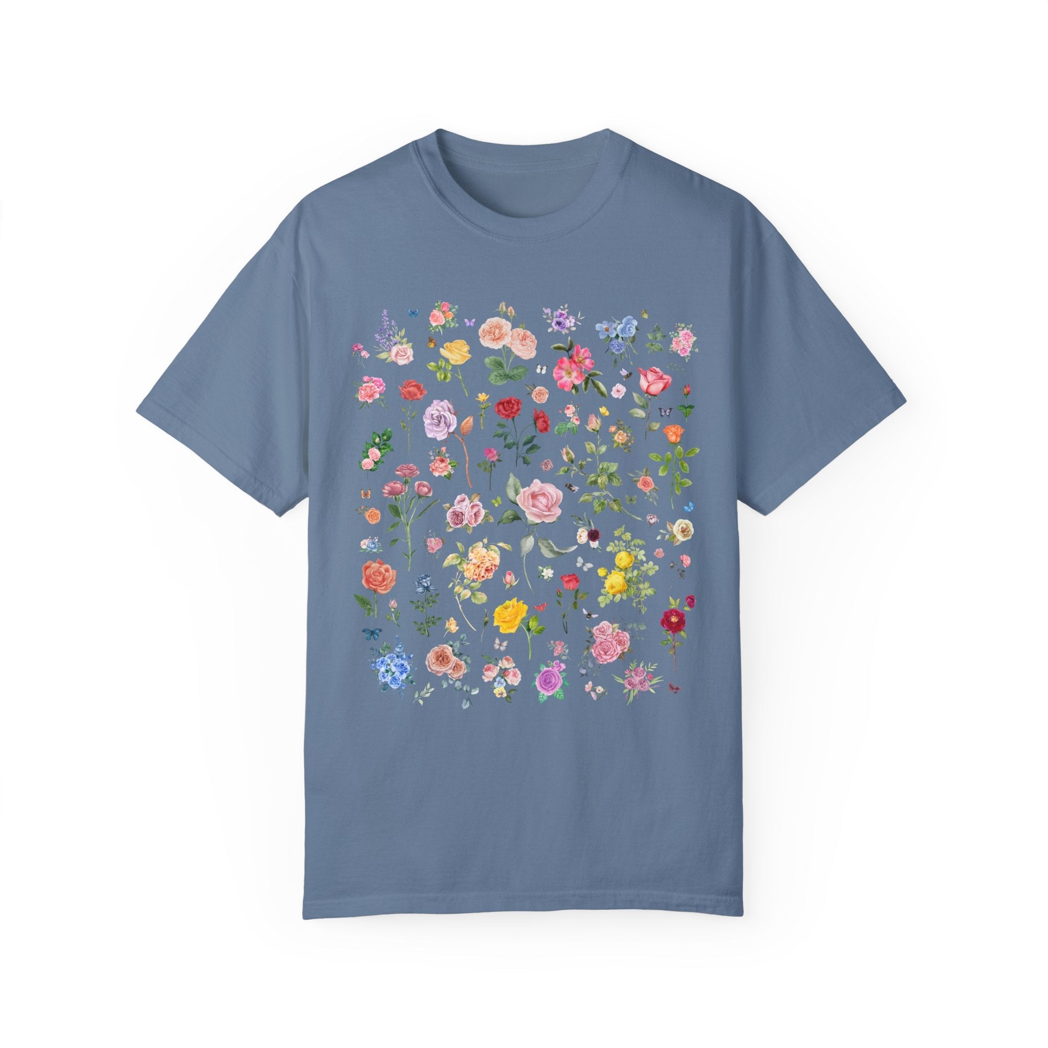 Rose Flower T-Shirt, Mom Who Loves Flowers, June Birth Month Gift for Mother's Day, Cute Birthday Present, Florist or Daughter who Gardens - Opal and June
