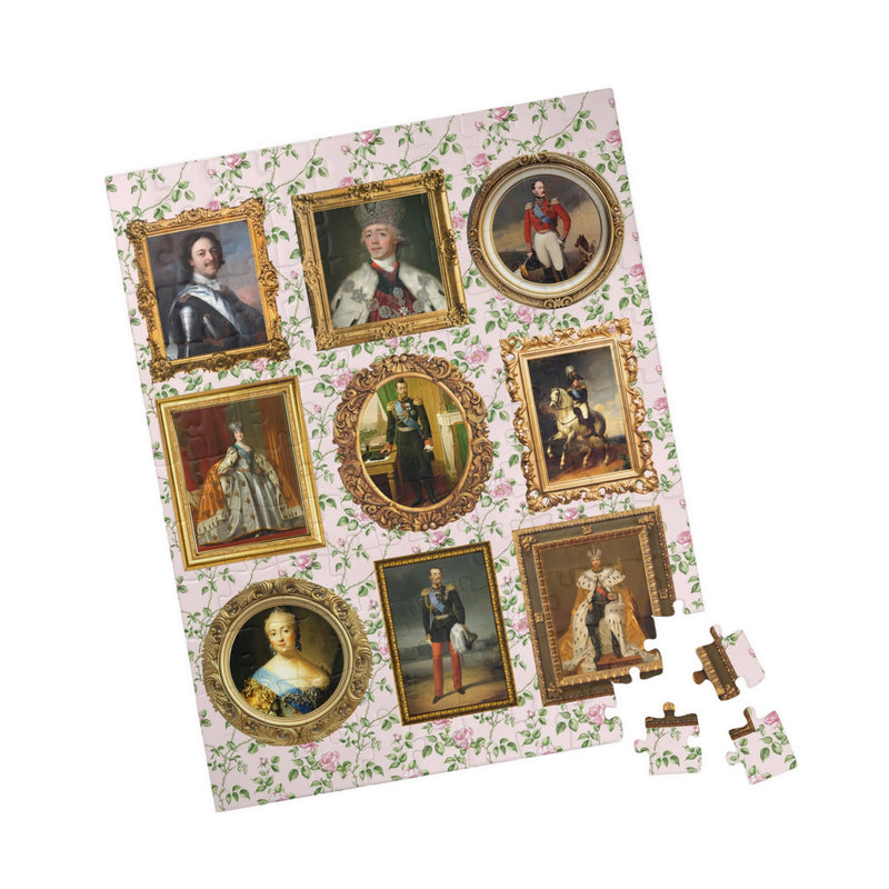 Russian History Puzzle: Russian Royalty, Historical Emperors Empresses, History Teacher, Emperor Paul, Nicholas II, Catherine the Great - Opal and June