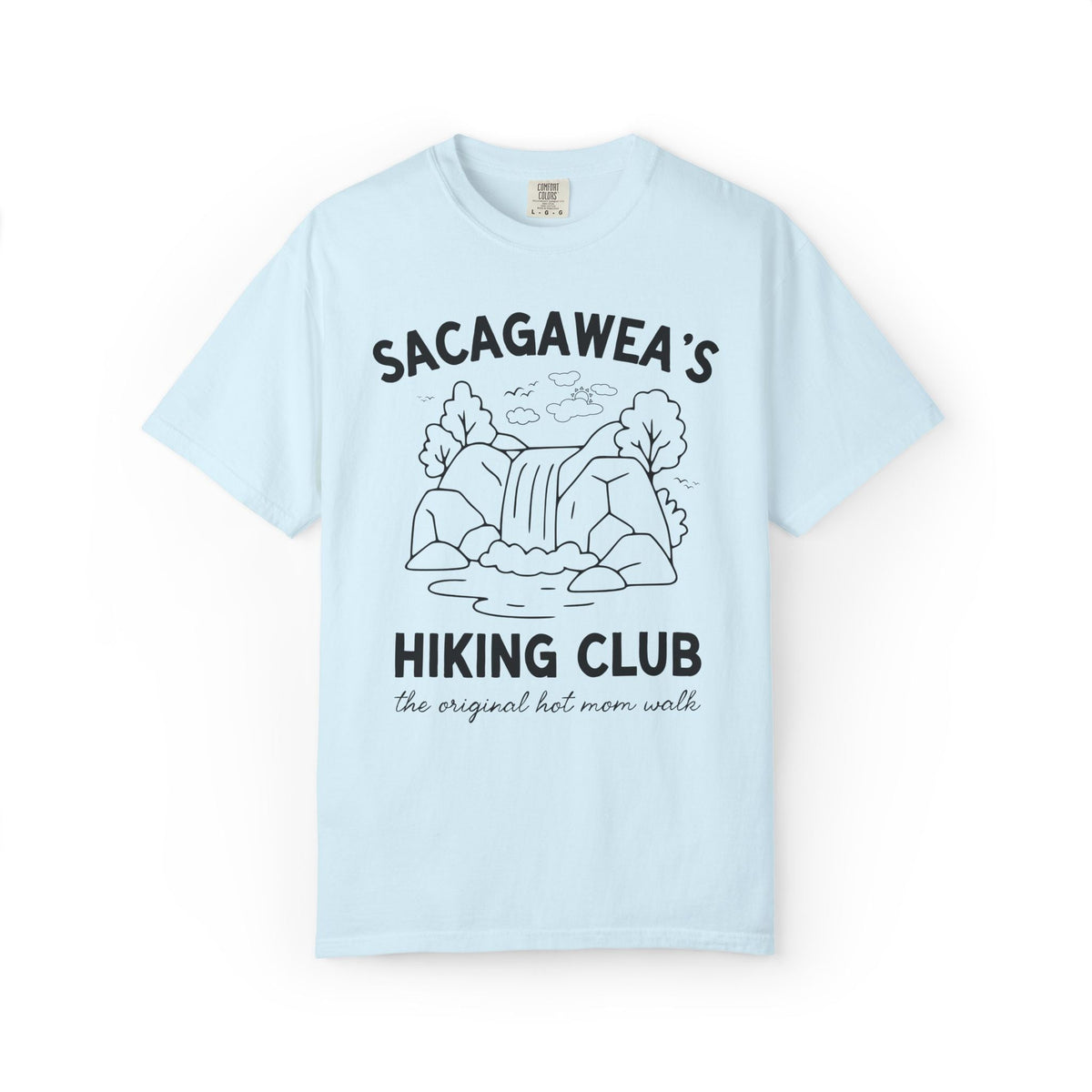 Sacagawea's Hiking Club: The Original Hot Mom Walk, Funny American History Hiking Lover T-Shirt for Mom or New Mama Who Loves Hiking - Opal and June