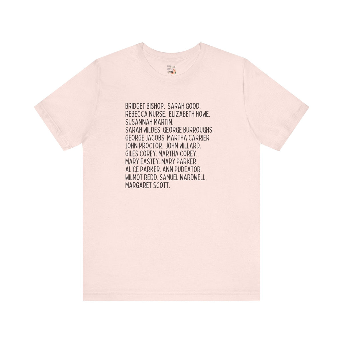 Salem Witch Trials Womens History Tee - Opal and June
