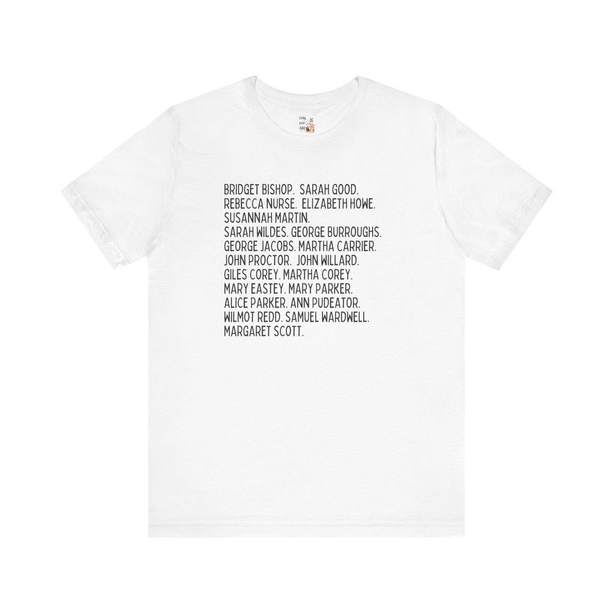 Salem Witch Trials Womens History Tee - Opal and June